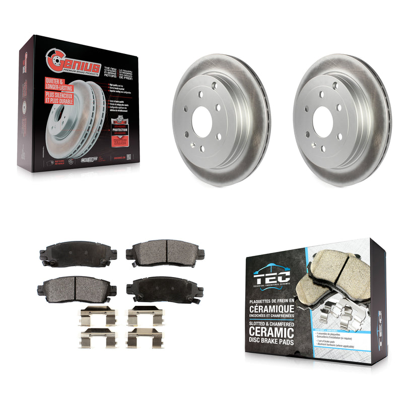 Transit Auto KGT-101313 Disc Brake Kit for 2007-2017 GMC Acadia Limited, Chevrolet Traverse and More - Rear