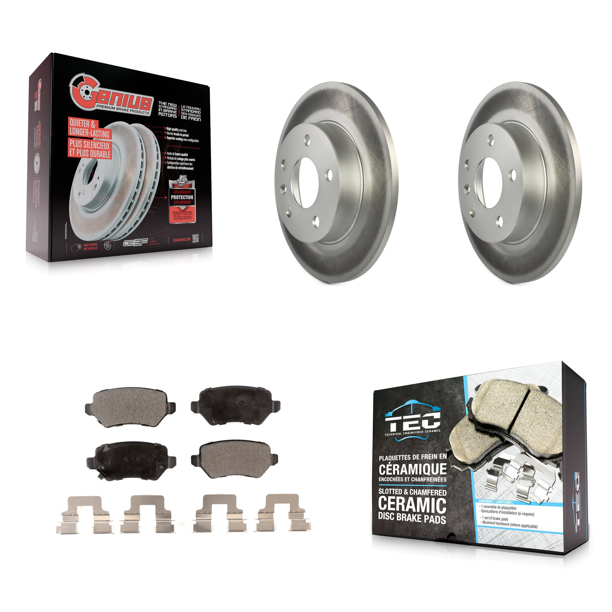 Transit Auto KGT-101314 Disc Brake Kit for 2008-2009 Saturn Astra - Rear