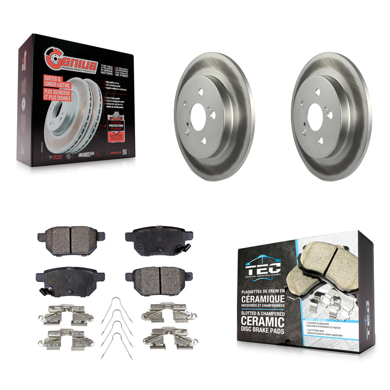 Transit Auto KGT-101315 Disc Brake Kit for 2009-2022 Toyota Corolla, Toyota Prius AWD-e and More - Rear