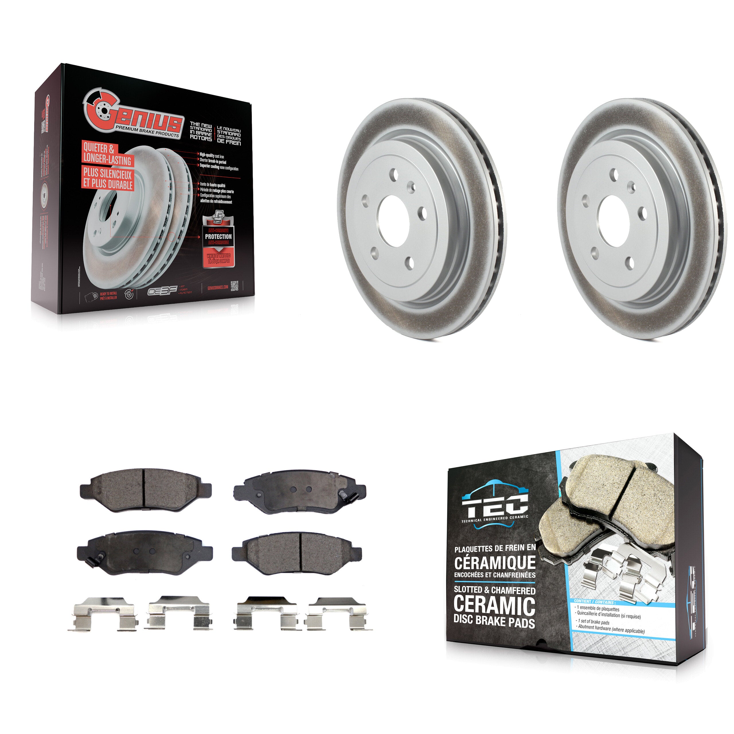 Transit Auto KGT-101319 Disc Brake Kit for 2008-2015 Cadillac CTS, Chevrolet Camaro - Rear