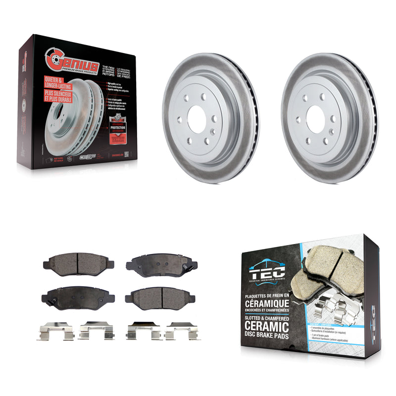 Transit Auto KGT-101321 Disc Brake Kit for 2010-2016 Saab 9-4X, Cadillac SRX - Rear