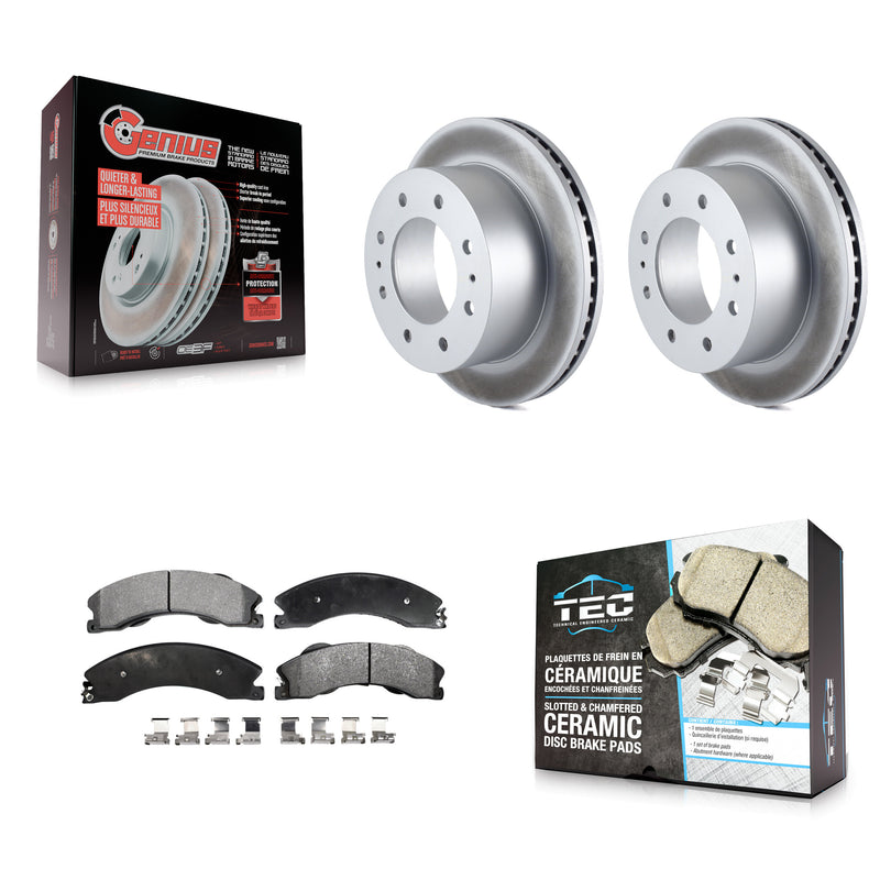 Transit Auto KGT-101329 Disc Brake Kit for 2011-2019 Chevrolet Suburban 3500 HD, Chevrolet Silverado 2500 HD and More - Rear