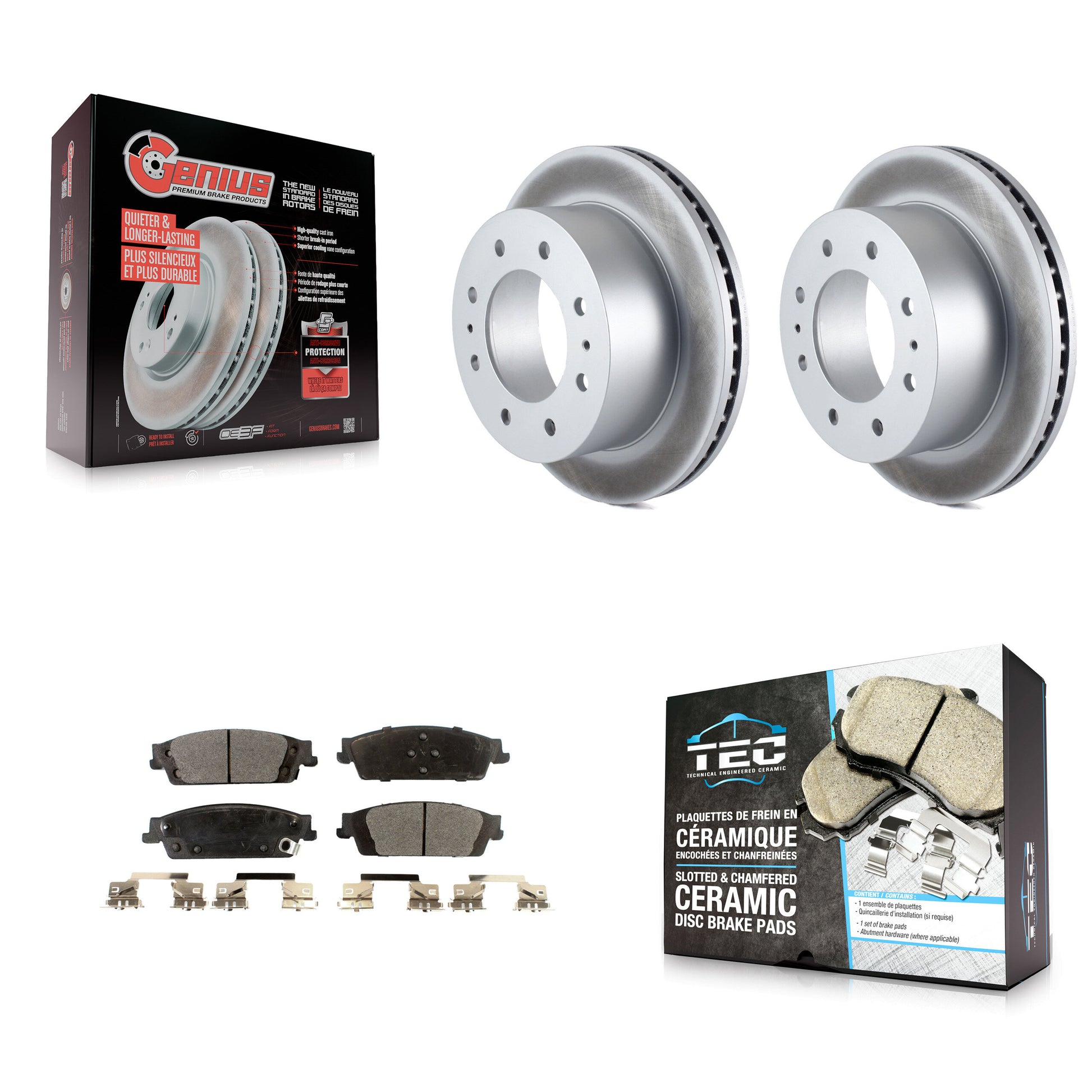 Transit Auto KGT-101330 Disc Brake Kit for 2017-2019 Chevrolet Suburban - Rear
