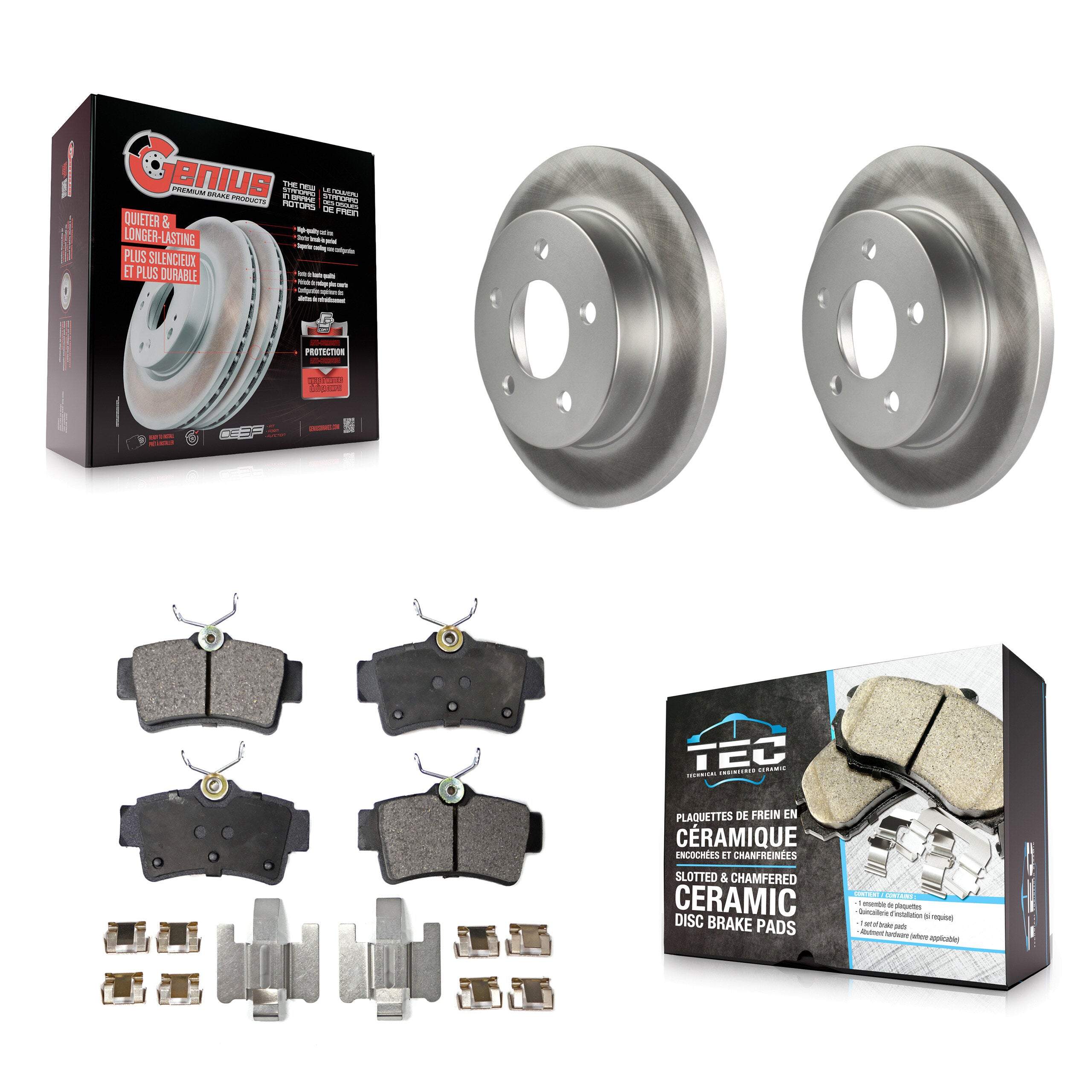 Transit Auto KGT-101337 Disc Brake Kit for 1994-2004 Ford Mustang - Rear