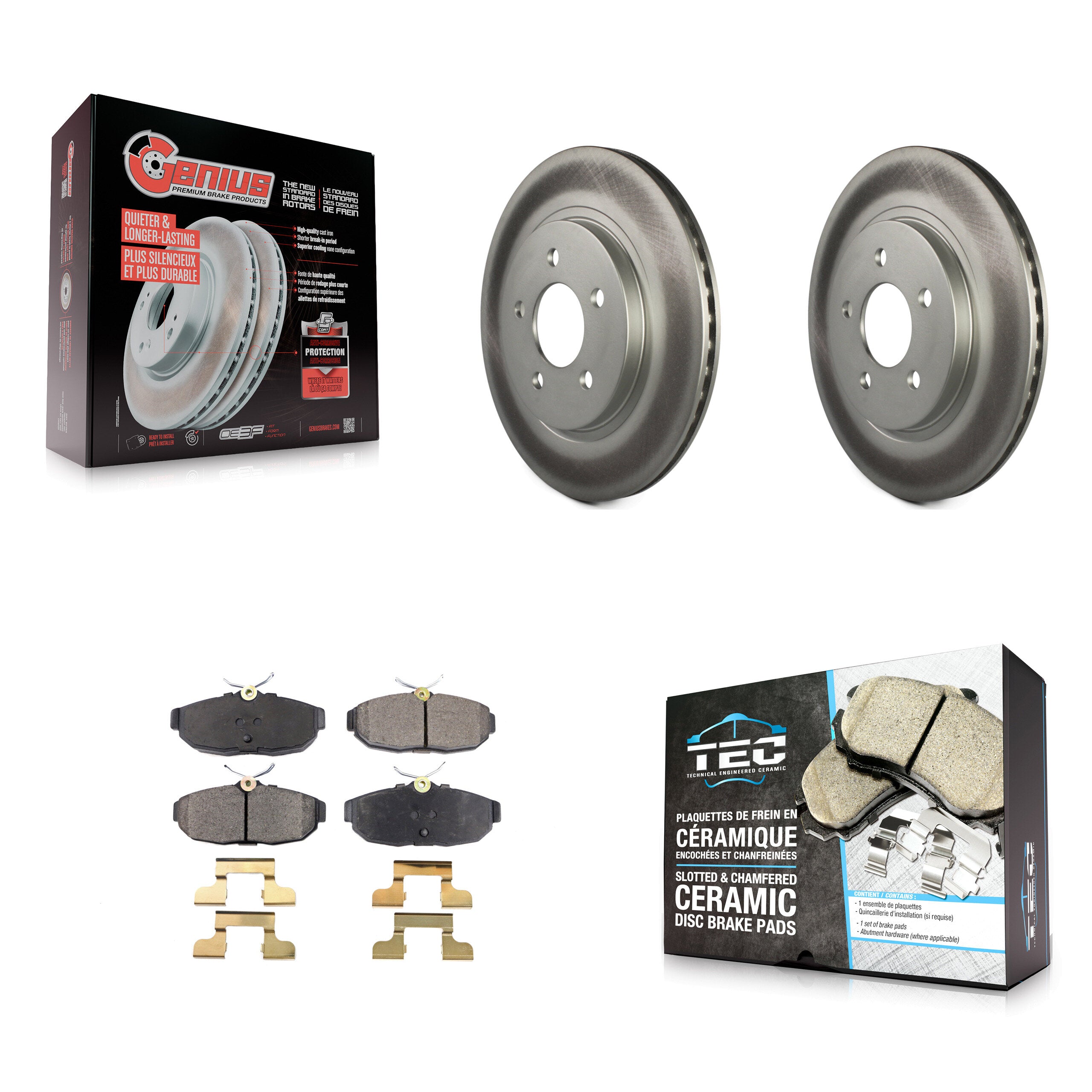 Transit Auto KGT-101355 Disc Brake Kit for 2005-2011 Ford Mustang - Rear