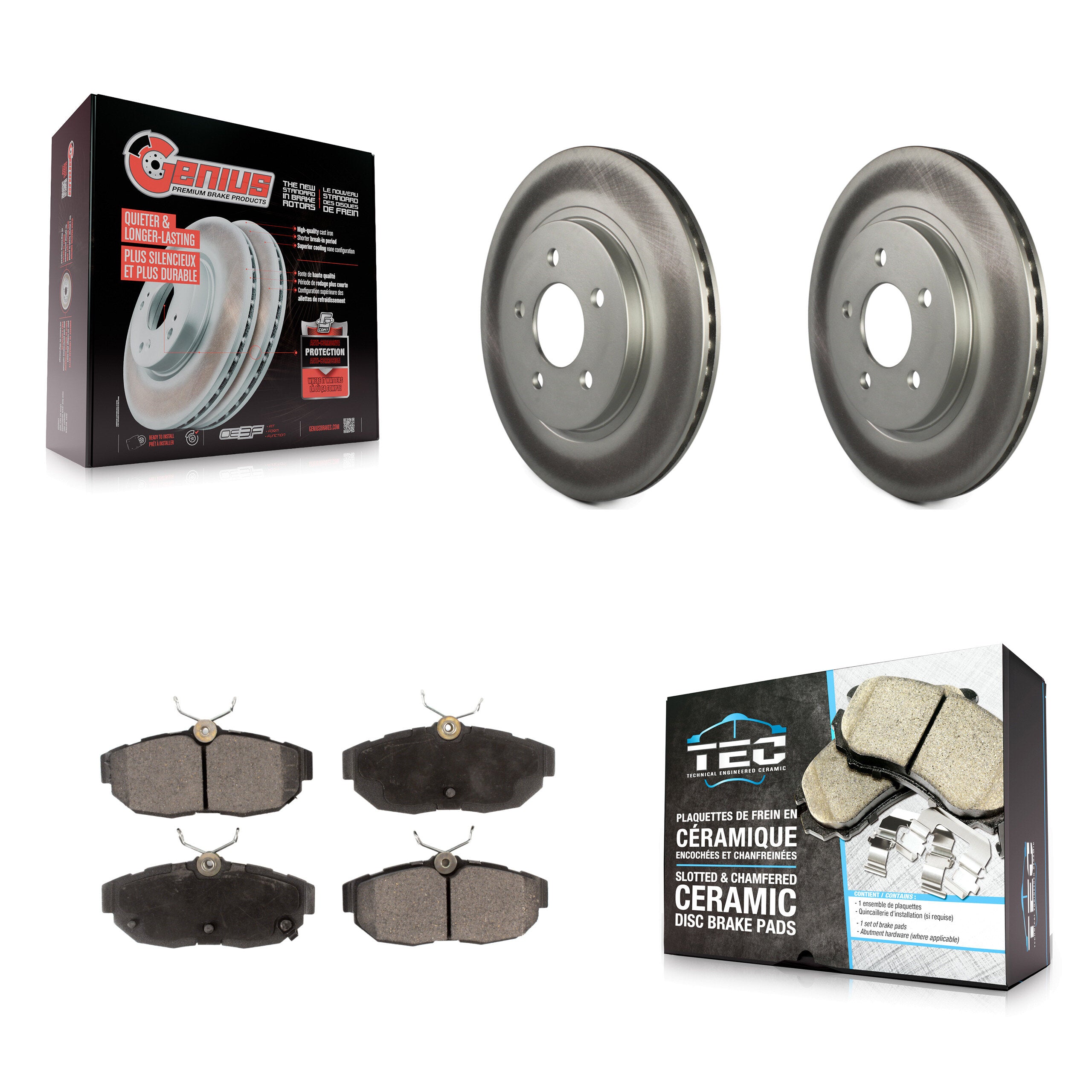 Transit Auto KGT-101356 Disc Brake Kit for 2011-2014 Ford Mustang - Rear