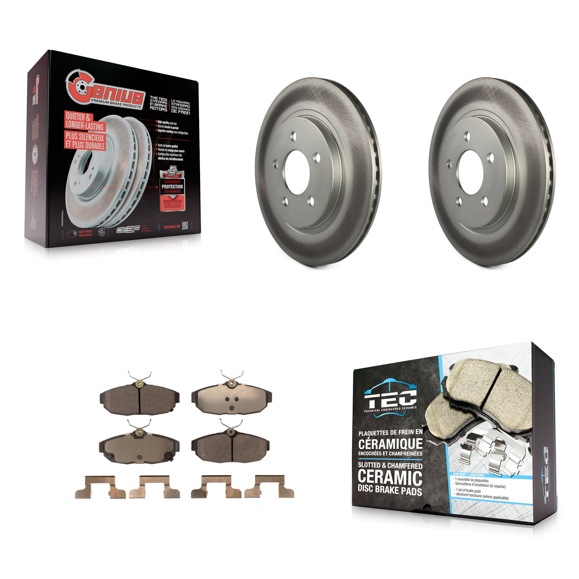 Transit Auto KGT-101357 Disc Brake Kit for 2012-2014 Ford Mustang - Rear
