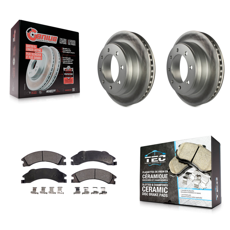 Transit Auto KGT-101369 Disc Brake Kit for 2008-2023 Ford E-350 Super Duty, Ford E-150 and More - Rear