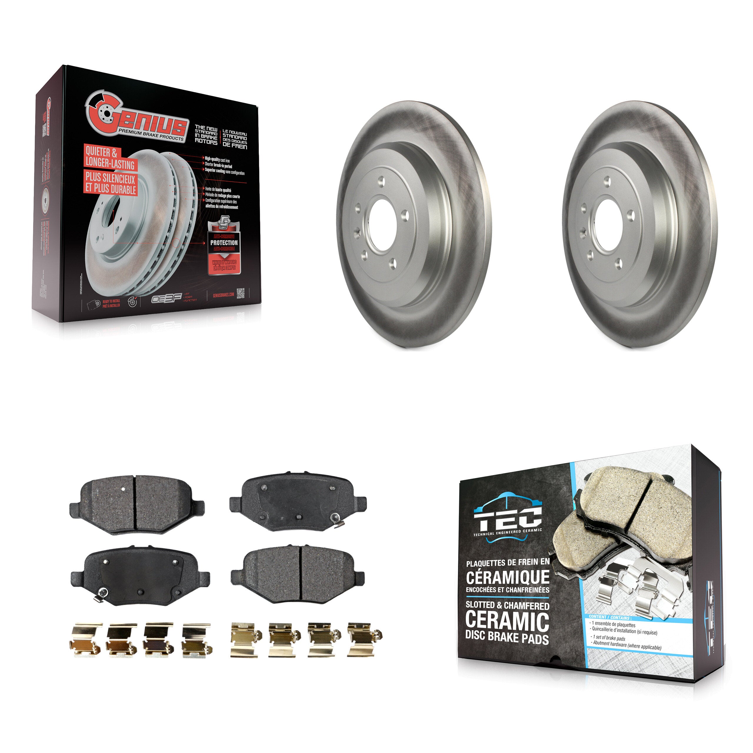 Transit Auto KGT-101372 Disc Brake Kit for 2015 Ford Explorer - Rear