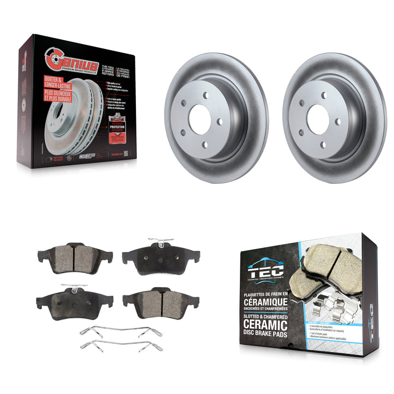 Transit Auto KGT-101379 Disc Brake Kit for 2013-2018 Ford Transit Connect, Ford C-Max, Ford Escape - Rear