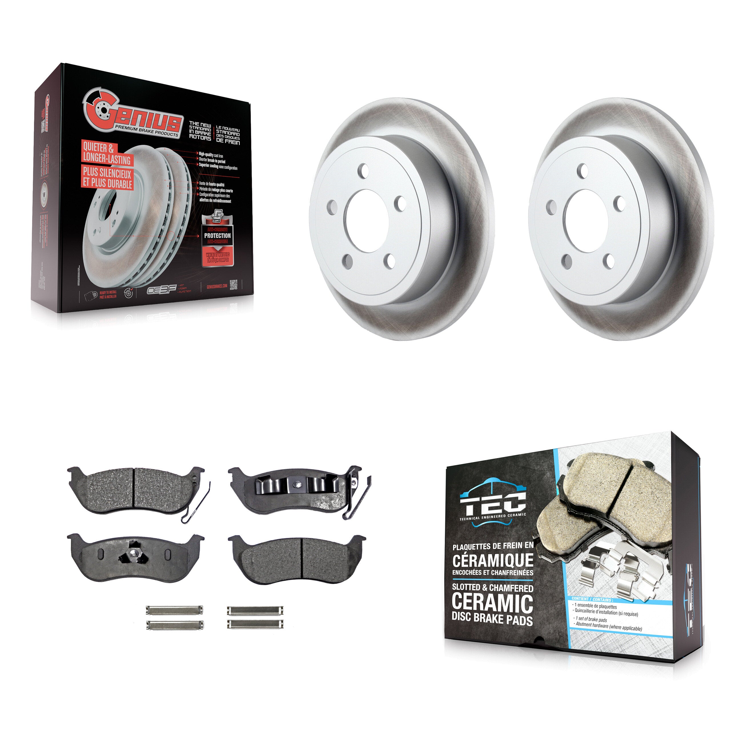 Transit Auto KGT-101395 Disc Brake Kit for 2003-2007 Jeep TJ, Jeep Liberty, Jeep Wrangler - Rear