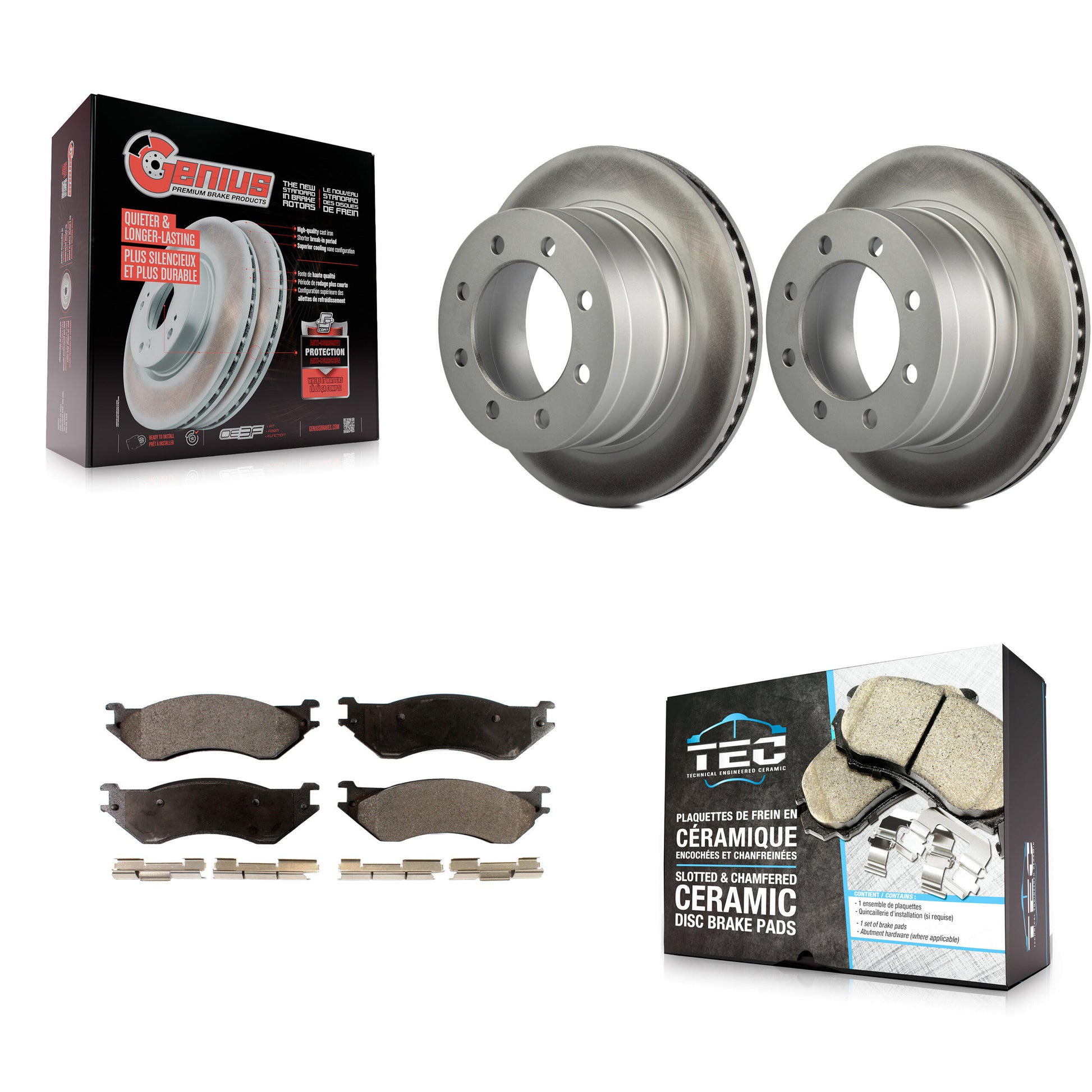 Transit Auto KGT-101396 Disc Brake Kit for 2003-2008 Dodge Ram 1500, Dodge Ram 2500, Dodge Ram 3500 - Rear