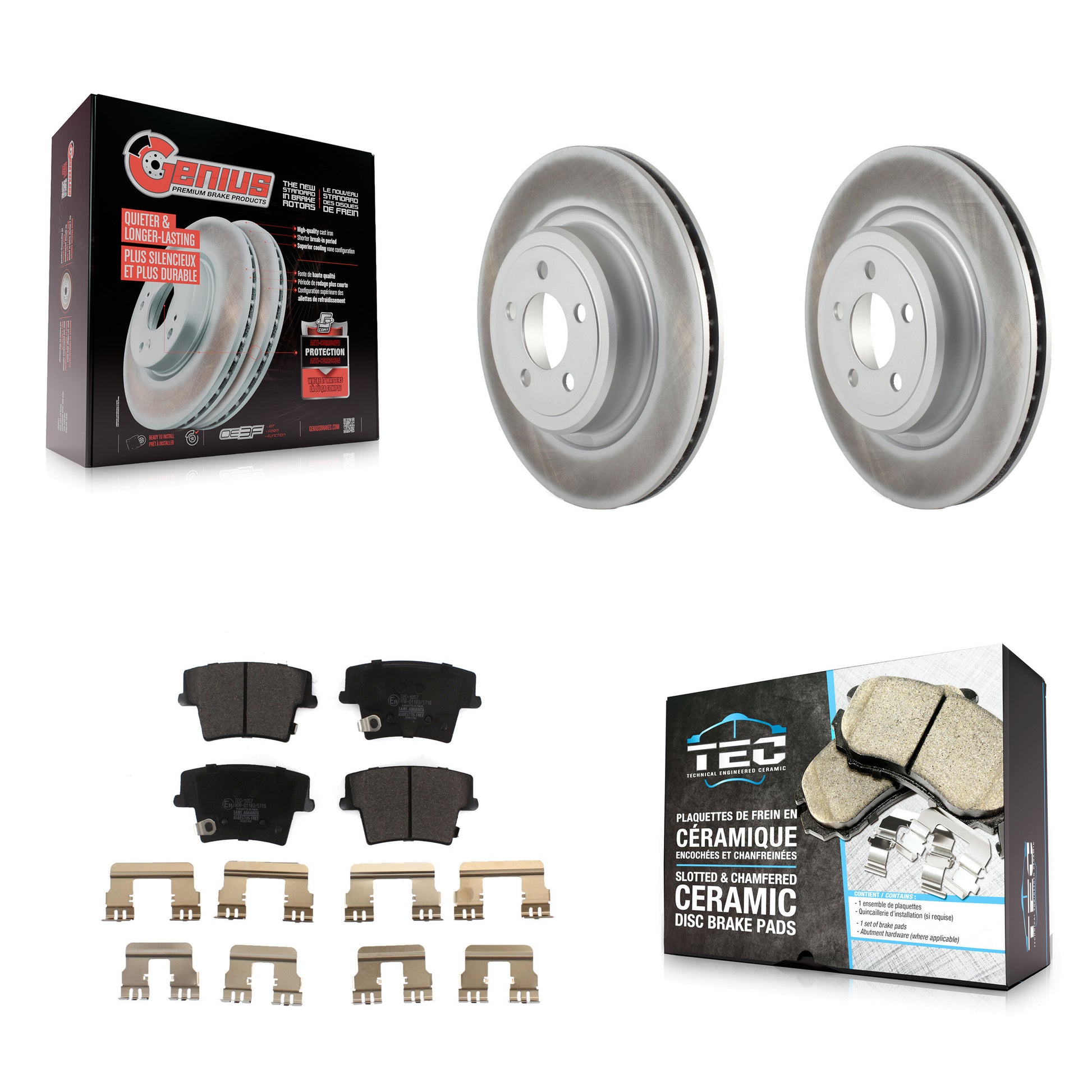 Transit Auto KGT-101404 Disc Brake Kit for 2006-2016 Dodge Charger, Dodge Magnum - Rear