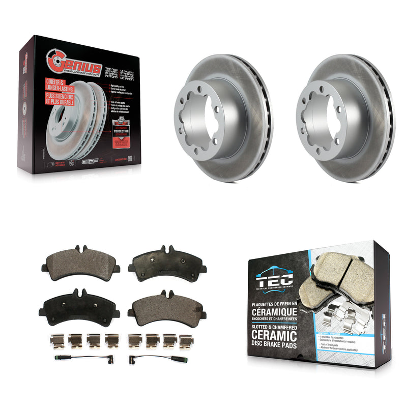 Transit Auto KGT-101411 Disc Brake Kit for 2007-2018 Freightliner Sprinter 3500, Mercedes-Benz Sprinter 3500XD and More - Rear