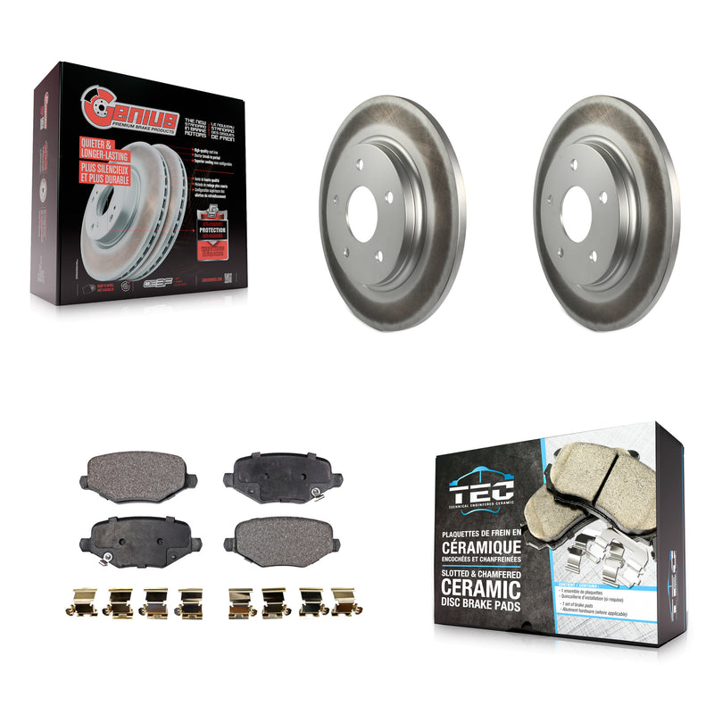 Transit Auto KGT-101416 Disc Brake Kit for 2012-2016 Chrysler Town & Country, Dodge Grand Caravan and More - Rear