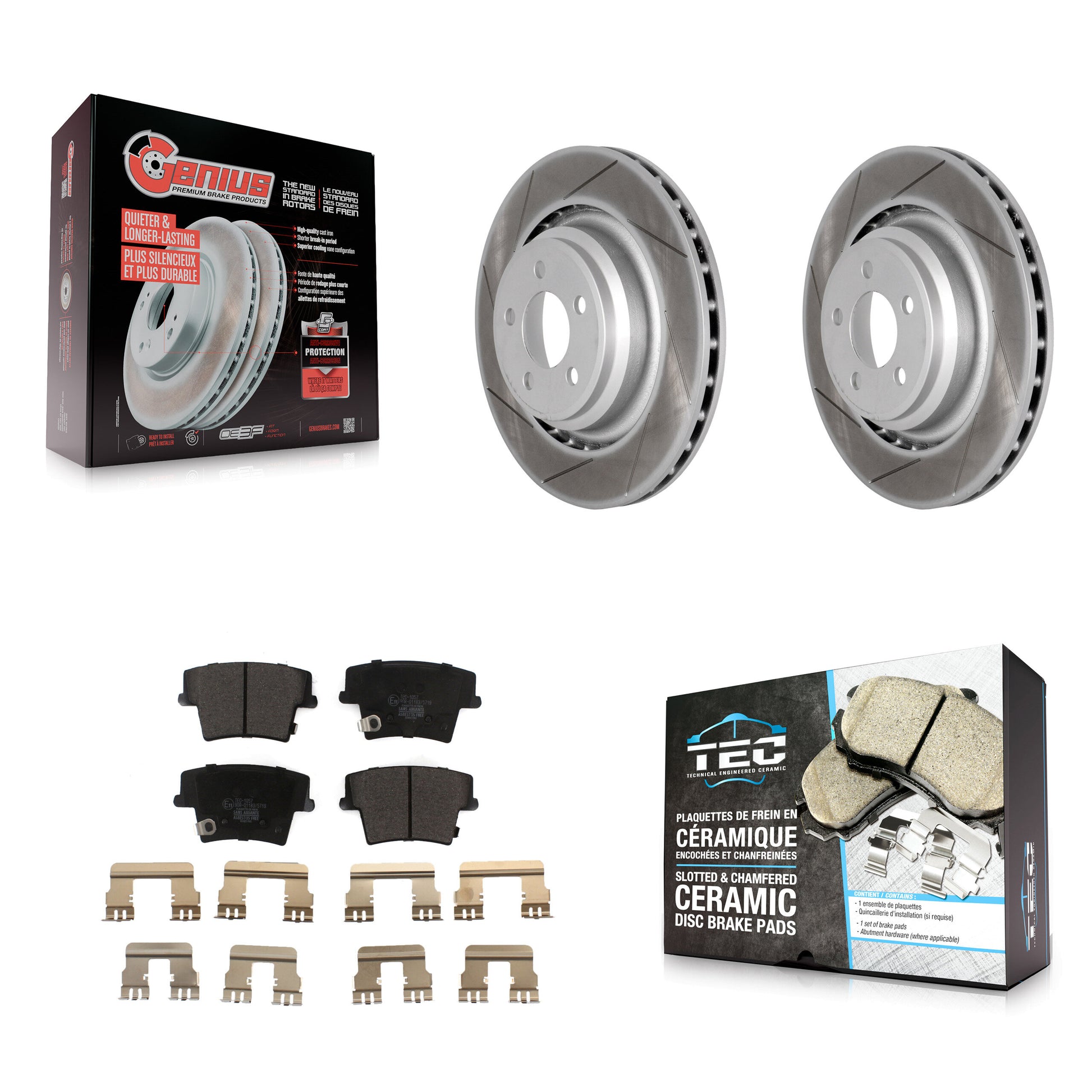 Transit Auto KGT-101418 Disc Brake Kit for 2015 Dodge Charger - Rear