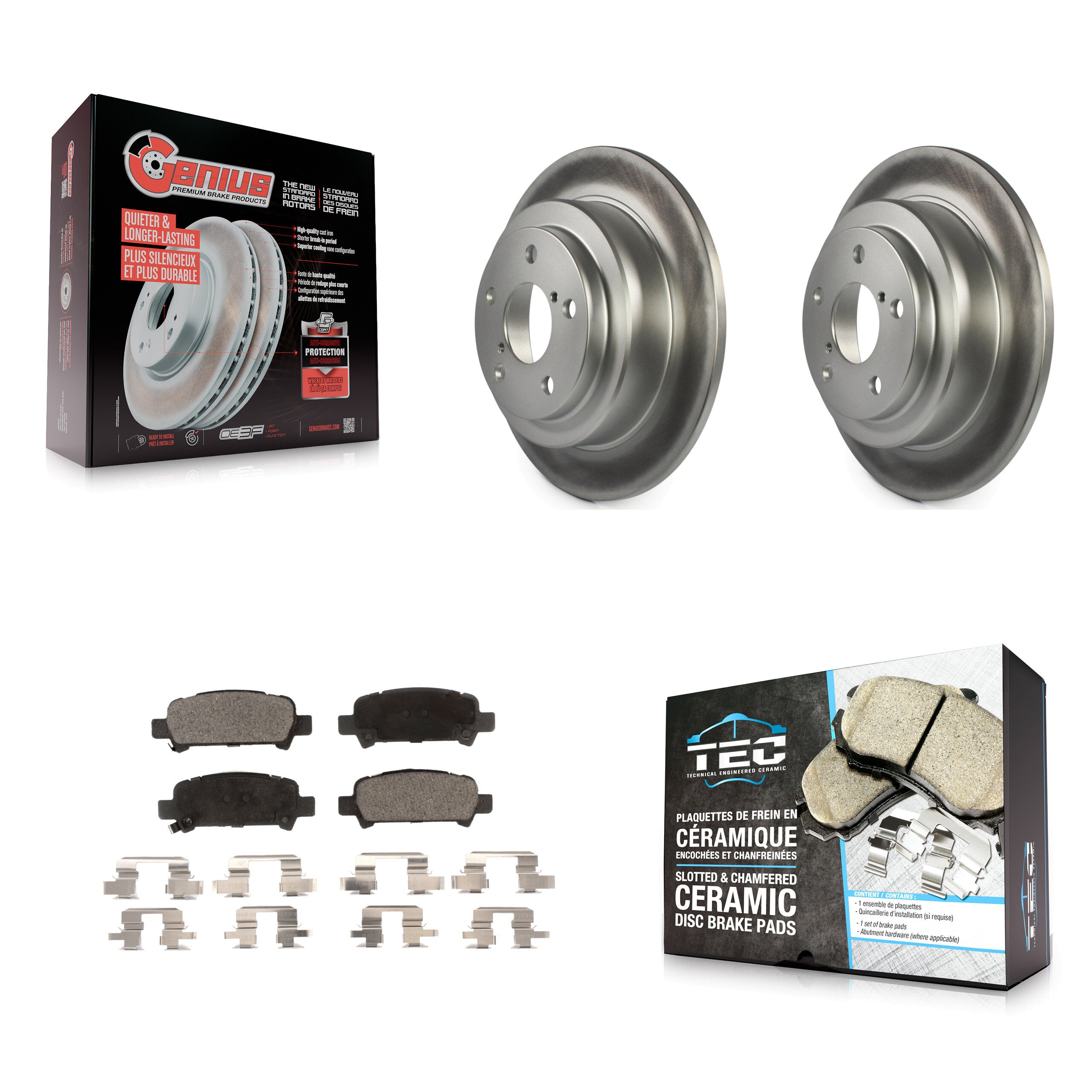 Transit Auto KGT-101429 Disc Brake Kit for 1998-2003 Subaru Impreza, Subaru Forester - Rear