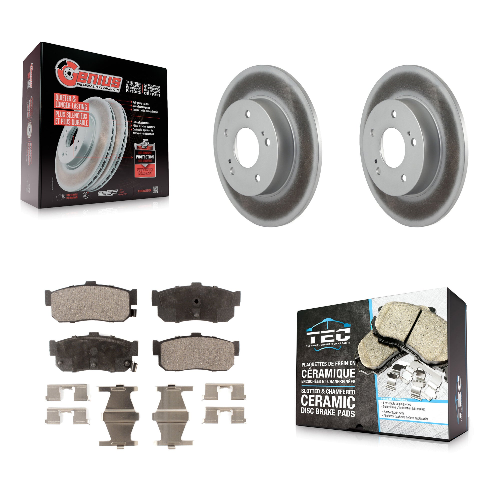 Transit Auto KGT-101440 Disc Brake Kit for 1994-2001 INFINITI I30, Nissan Maxima - Rear