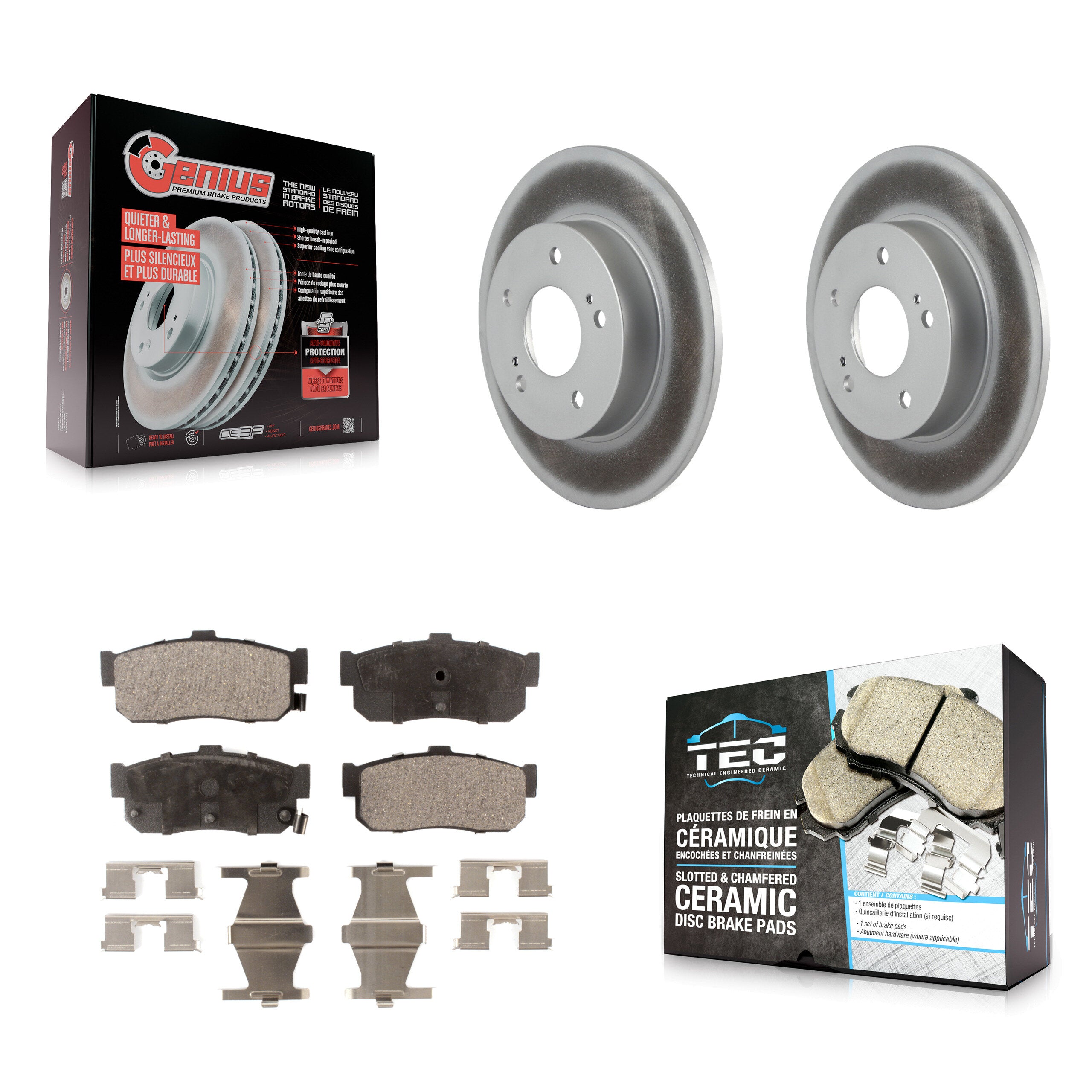 Transit Auto KGT-101440 Disc Brake Kit for 1994-2001 INFINITI I30, Nissan Maxima - Rear