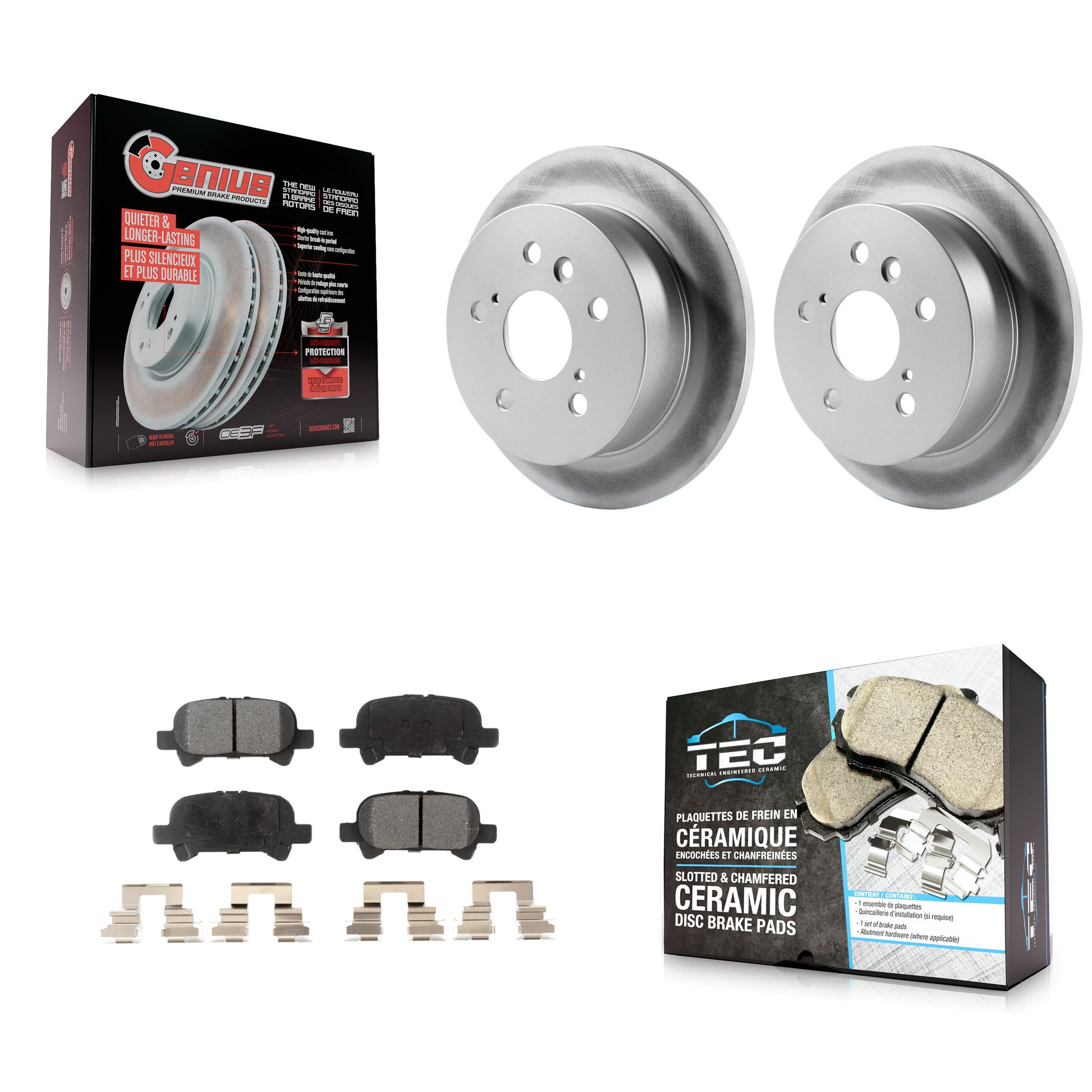 Transit Auto KGT-101466 Disc Brake Kit for 2002-2008 Toyota Avalon, Toyota Solara, Toyota Camry - Rear