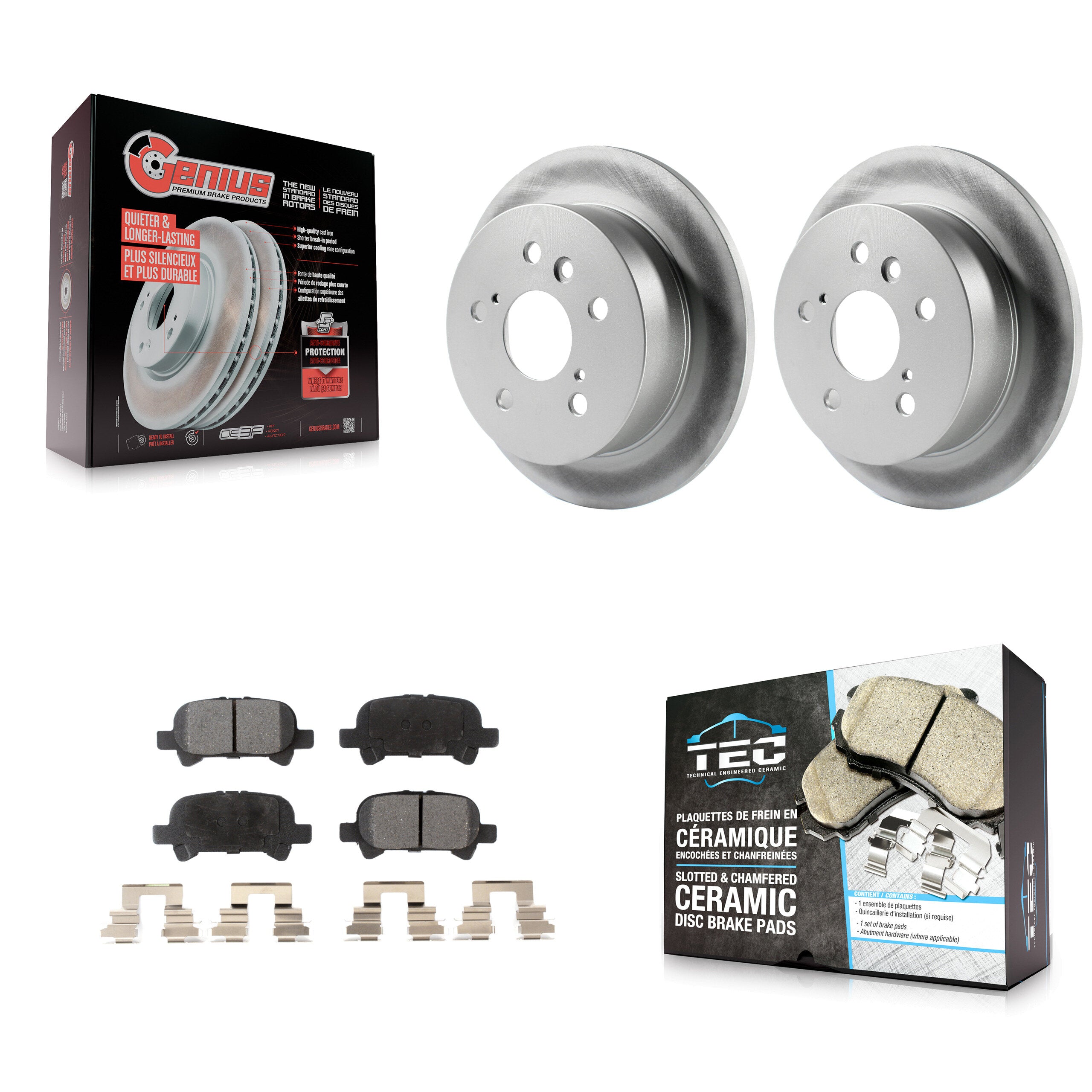 Transit Auto KGT-101466 Disc Brake Kit for 2002-2008 Toyota Avalon, Toyota Solara, Toyota Camry - Rear