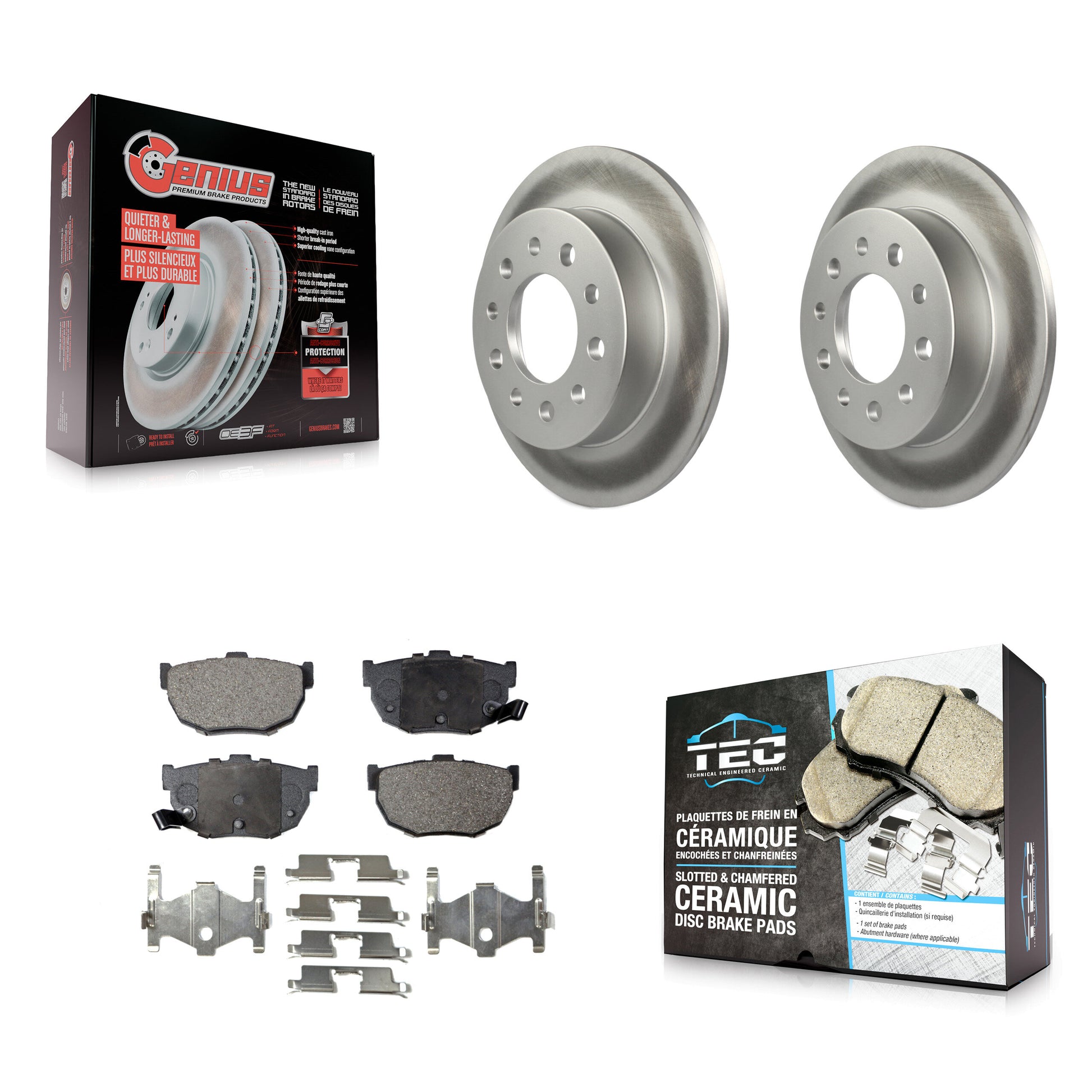 Transit Auto KGT-101468 Disc Brake Kit for 2003-2008 Hyundai Tiburon - Rear