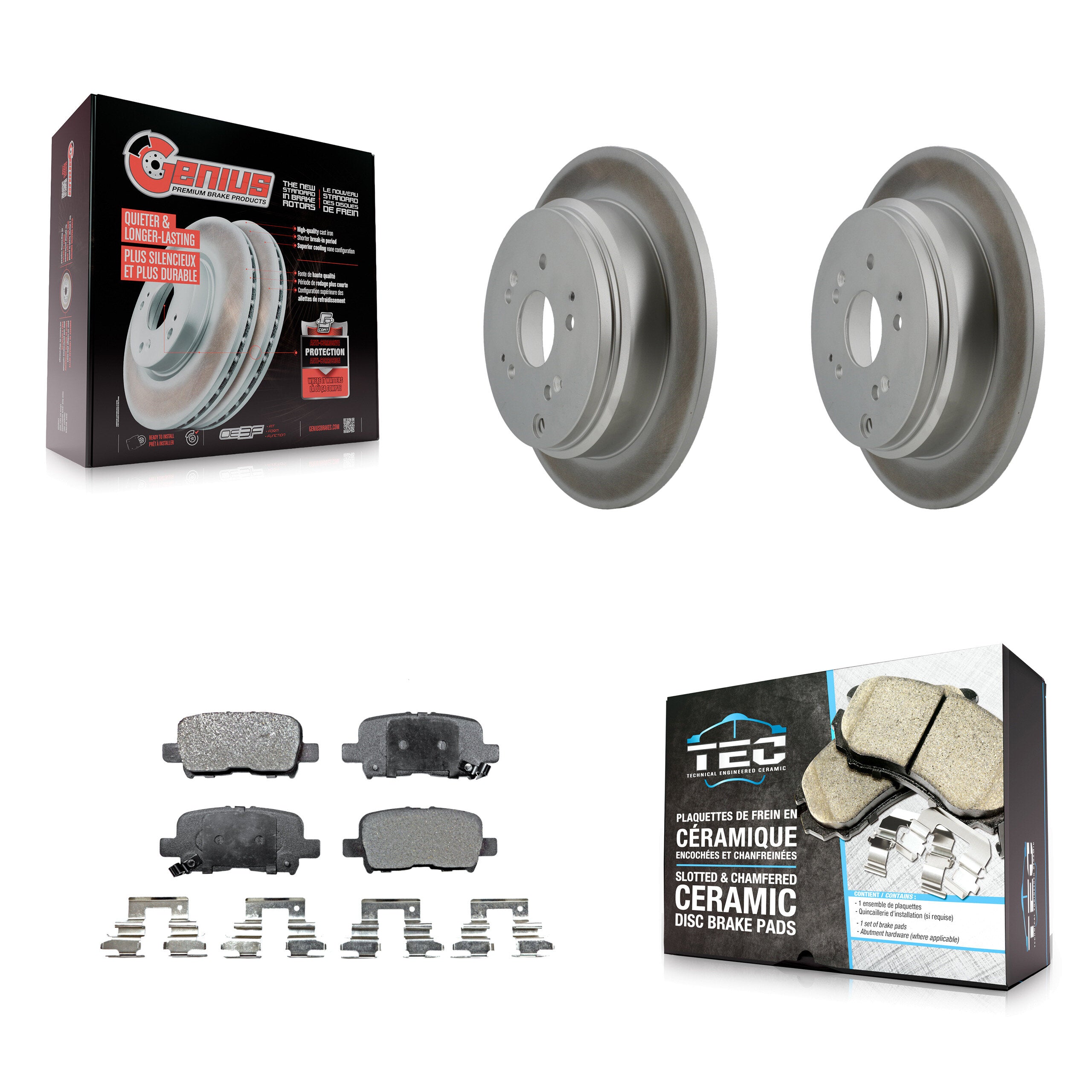 Transit Auto KGT-101471 Disc Brake Kit for 2002-2004 Honda Odyssey - Rear