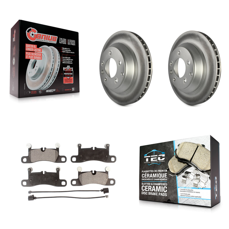 Transit Auto KGT-101492 Disc Brake Kit for 2011-2018 Porsche Cayenne, Volkswagen Touareg - Rear
