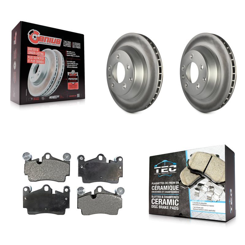 Transit Auto KGT-101493 Disc Brake Kit for 2003-2015 Audi Q7, Porsche Cayenne, Volkswagen Touareg - Rear