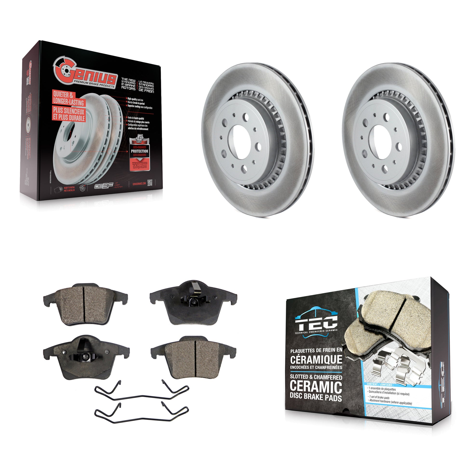 Transit Auto KGT-101496 Disc Brake Kit for 2003-2014 Volvo XC90 - Rear