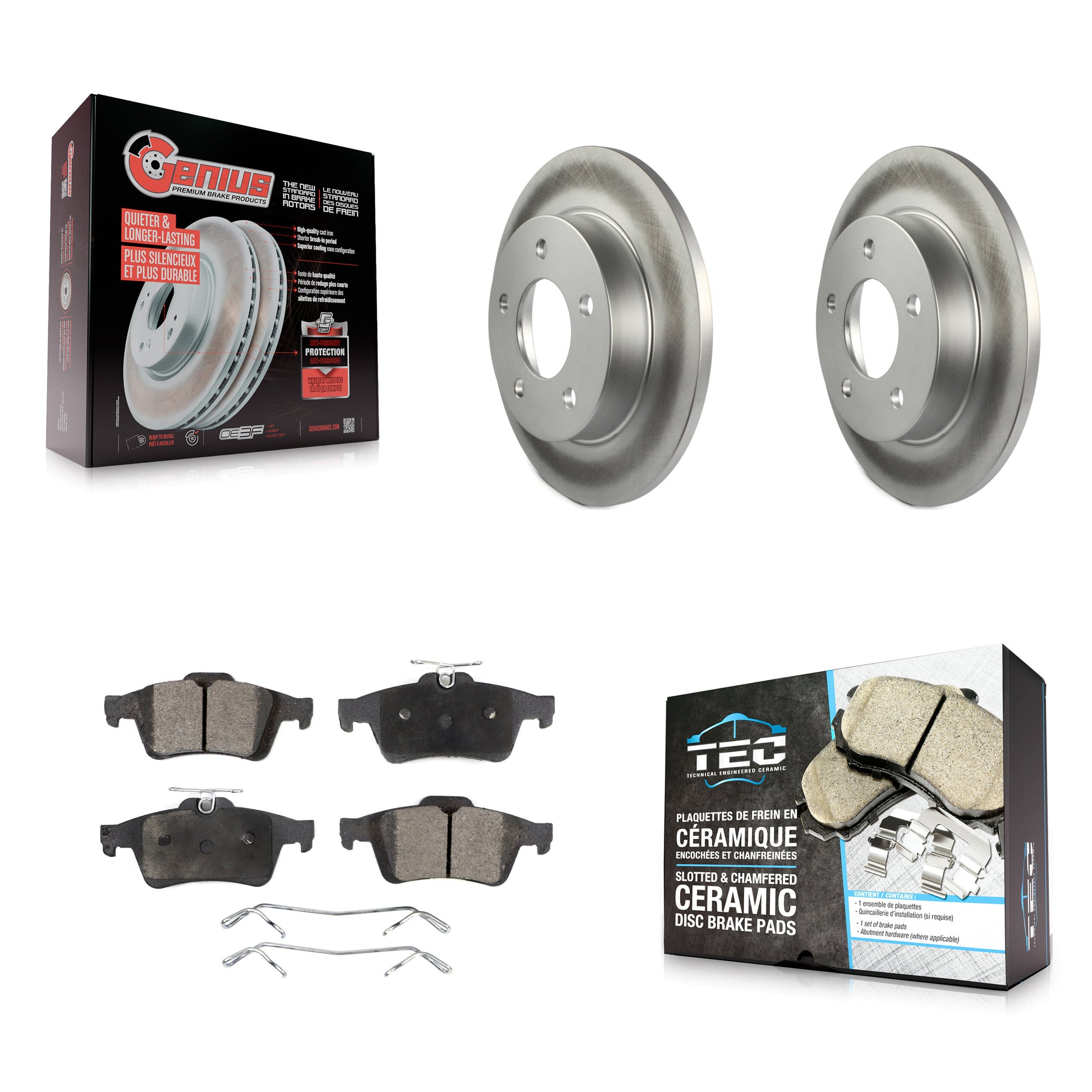 Transit Auto KGT-101497 Disc Brake Kit for 2006-2013 Mazda 3 Sport, Mazda 3 - Rear