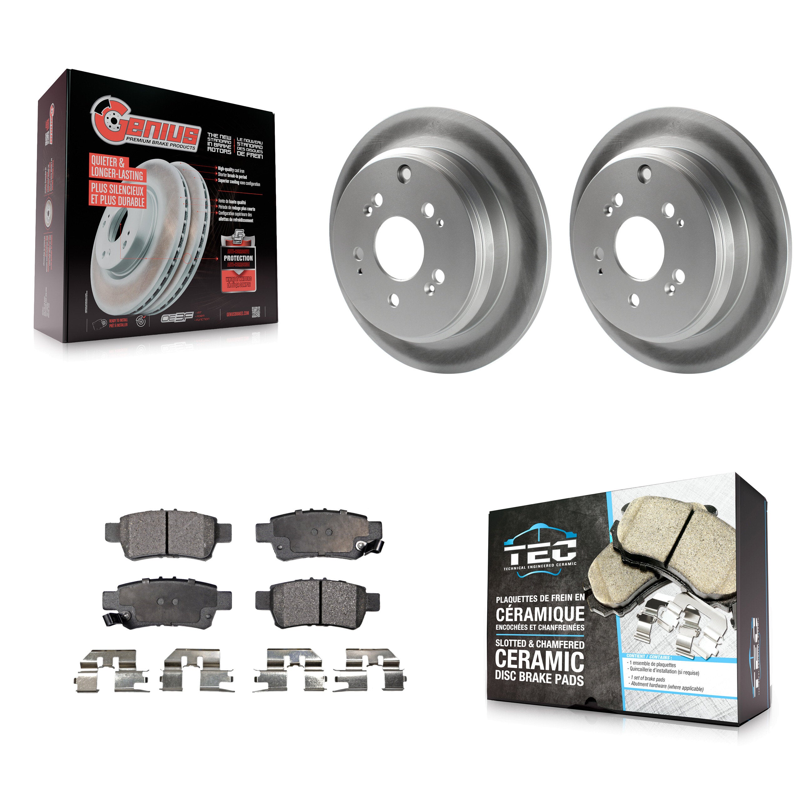 Transit Auto KGT-101500 Disc Brake Kit for 2005-2010 Honda Odyssey - Rear