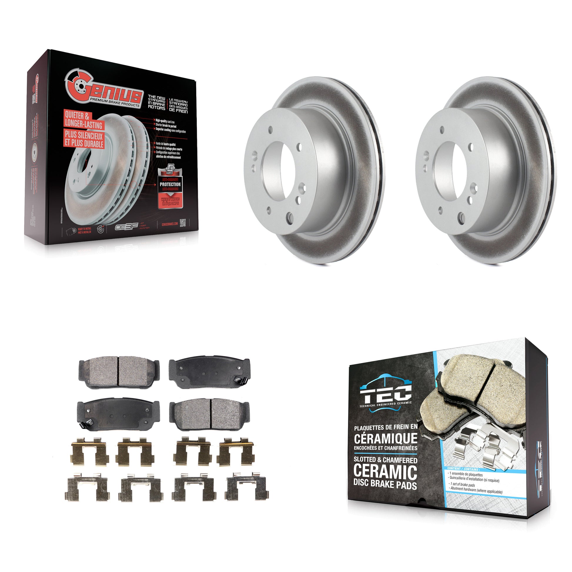 Transit Auto KGT-101503 Disc Brake Kit for 2003-2006 Kia Sorento - Rear