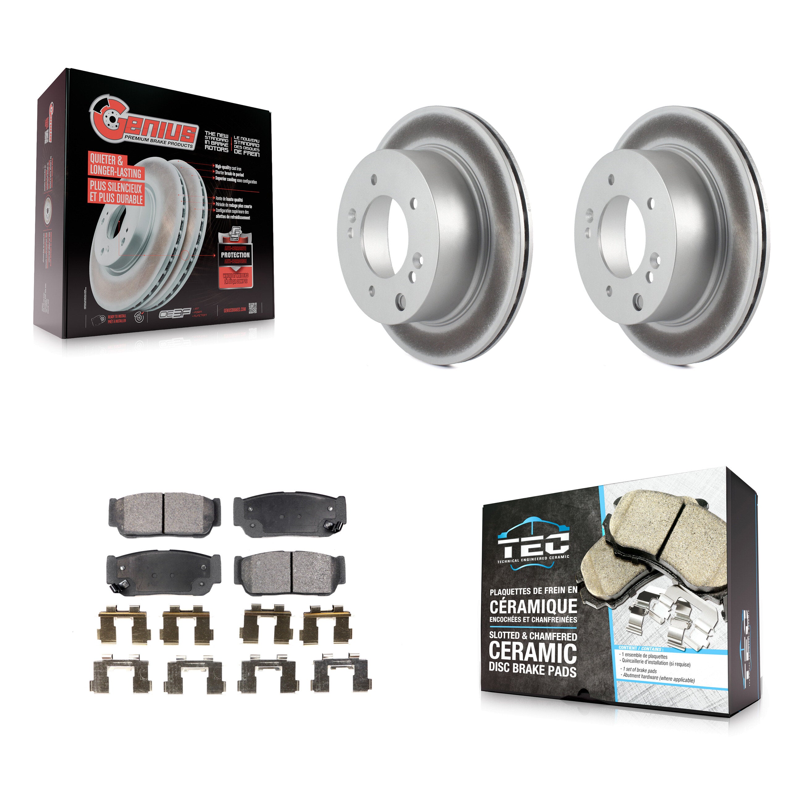 Transit Auto KGT-101503 Disc Brake Kit for 2003-2006 Kia Sorento - Rear