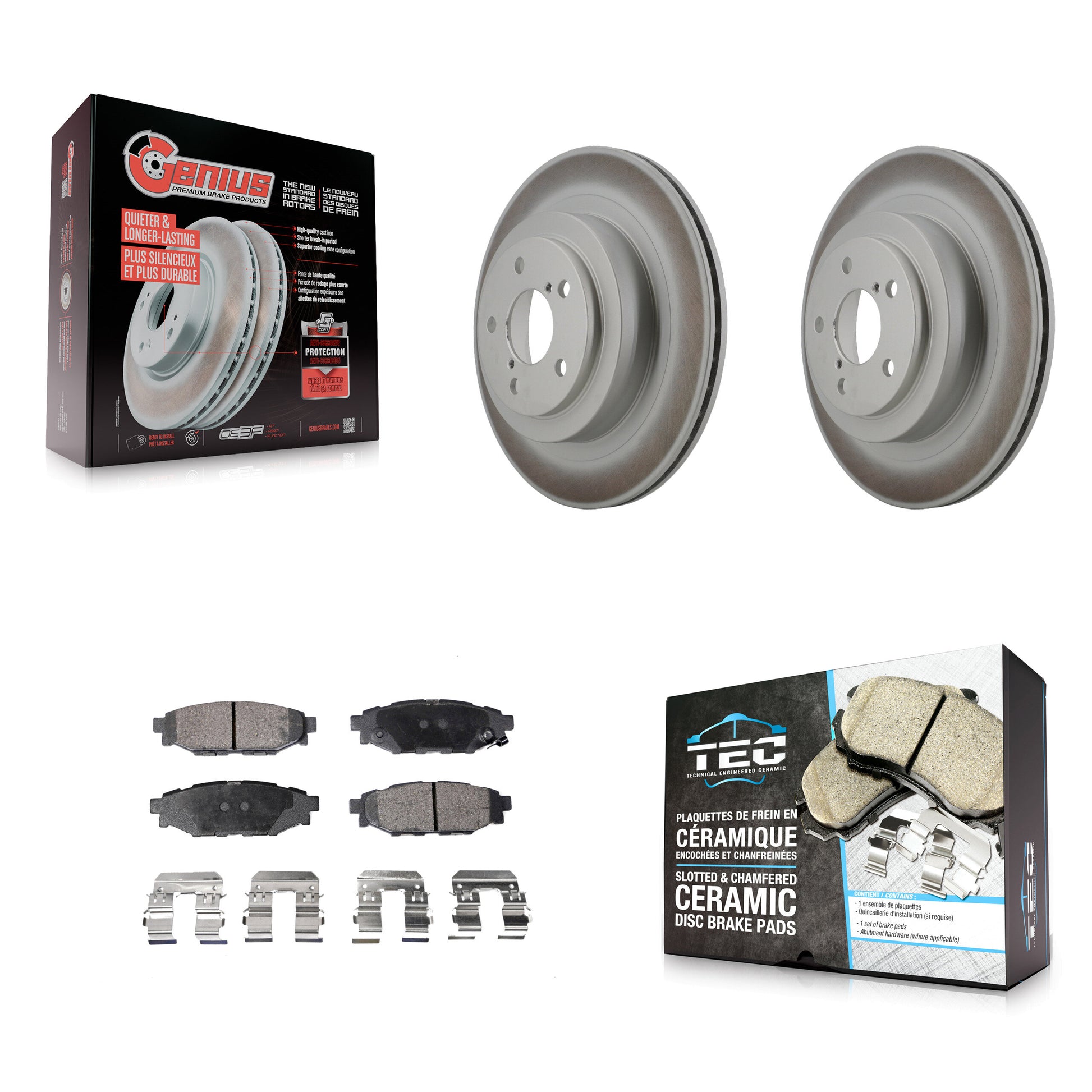 Transit Auto KGT-101512 Disc Brake Kit for 2005-2006 Subaru Legacy - Rear