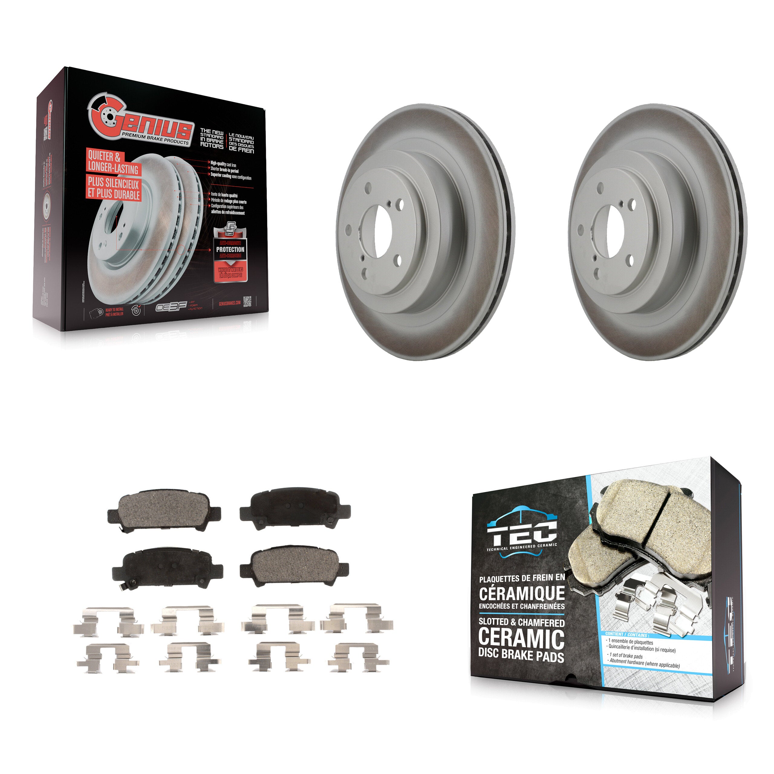 Transit Auto KGT-101513 Disc Brake Kit for 2005-2009 Subaru Legacy - Rear