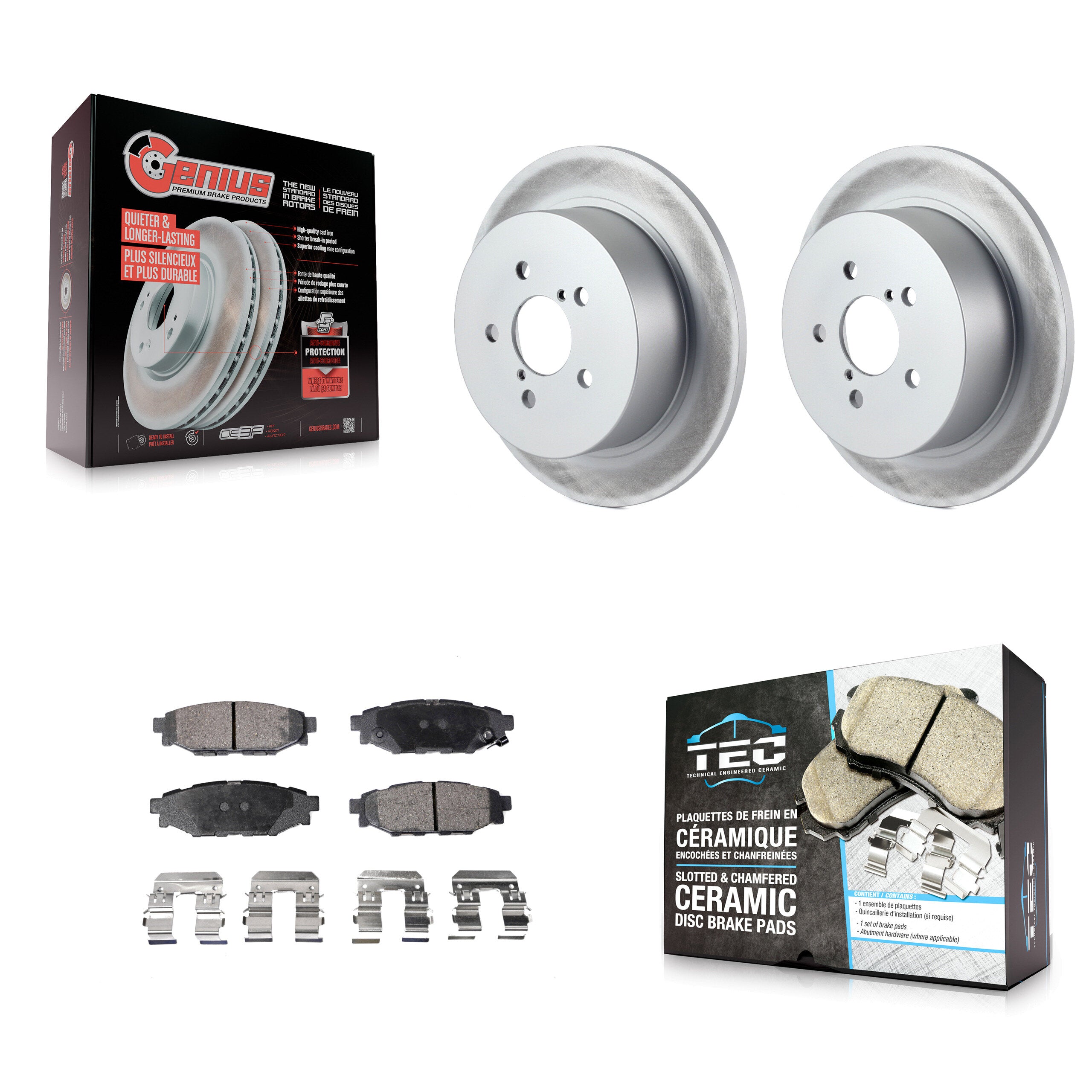 Transit Auto KGT-101515 Disc Brake Kit for 2005-2009 Subaru Legacy, Subaru Outback - Rear