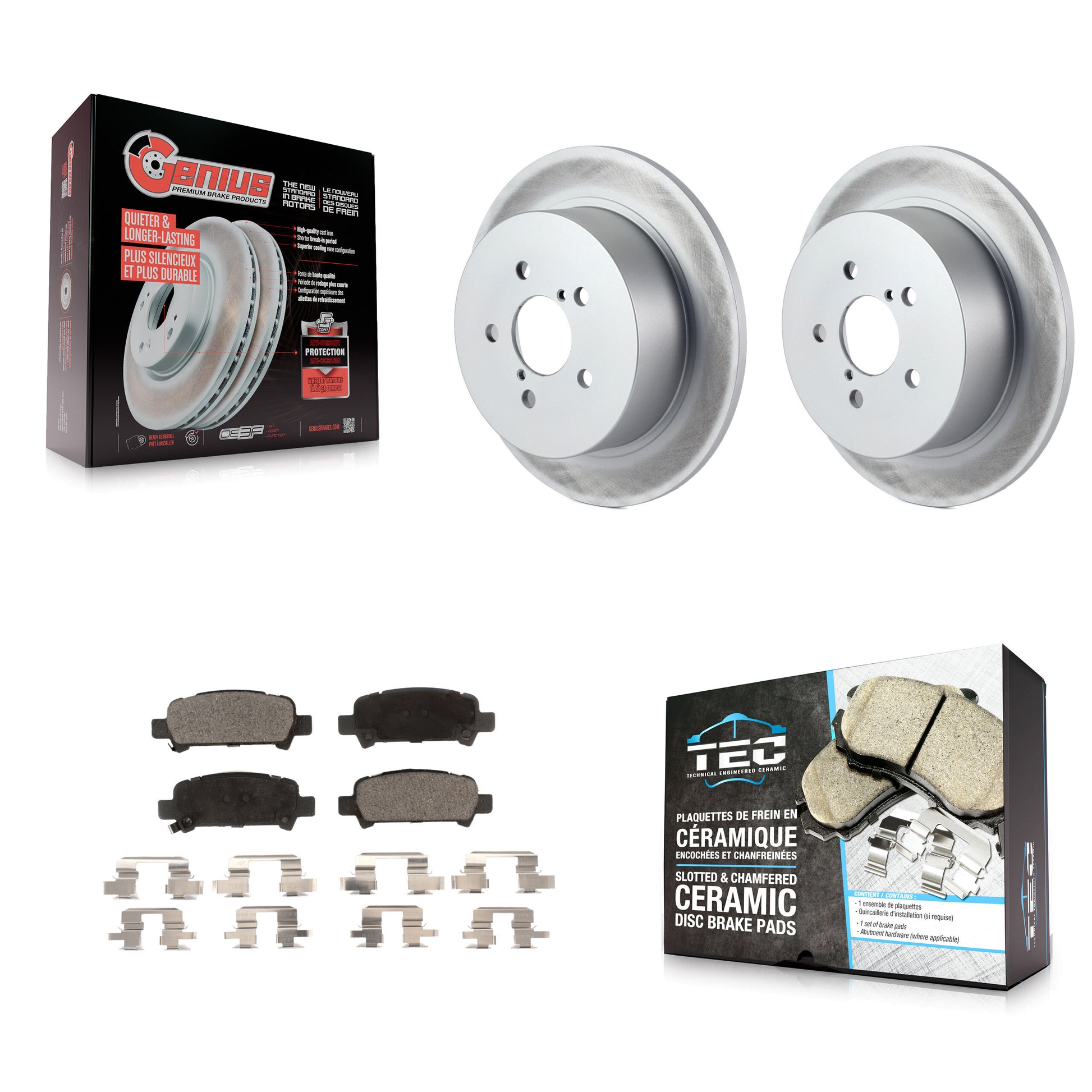Transit Auto KGT-101516 Disc Brake Kit for 2008-2009 Subaru Legacy - Rear