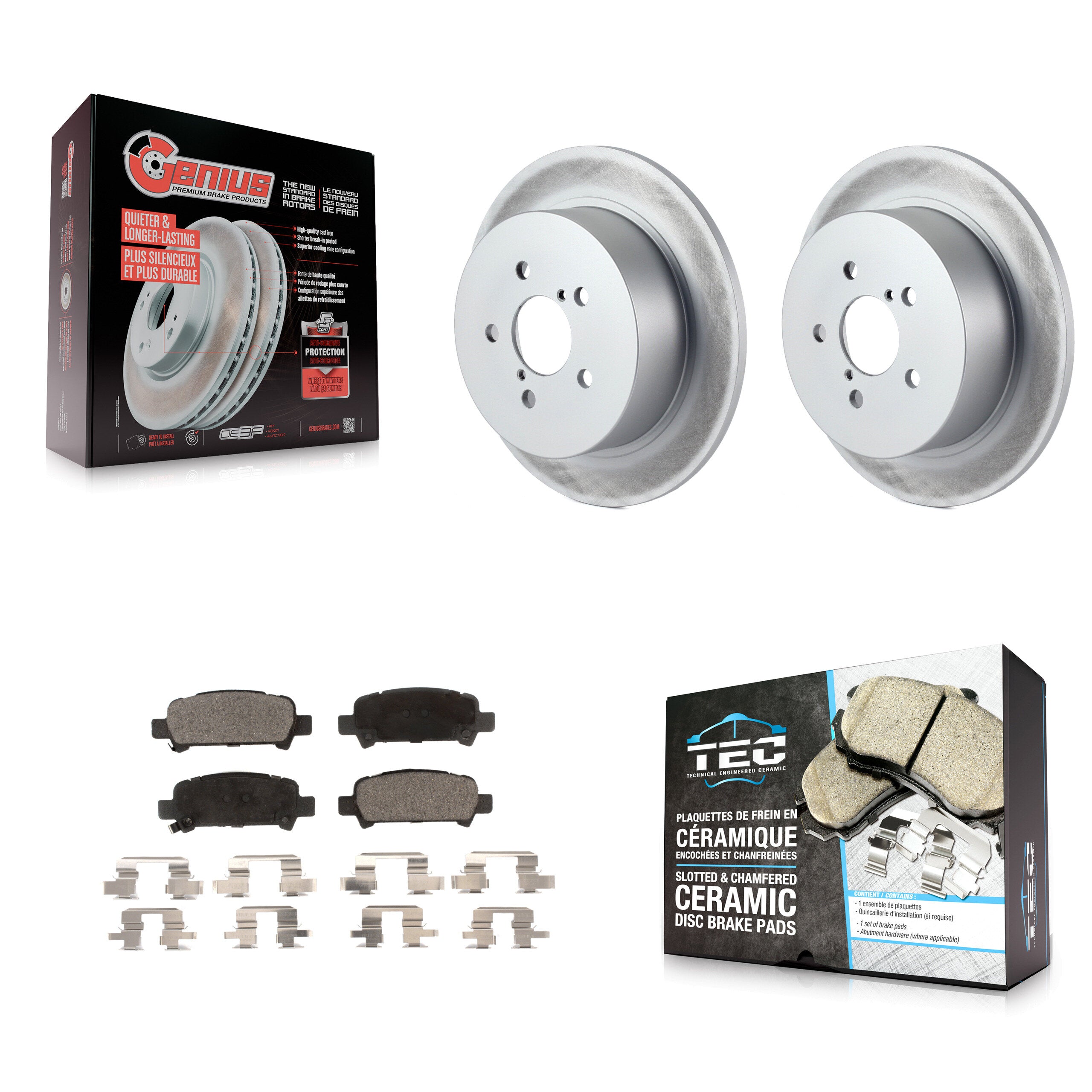 Transit Auto KGT-101516 Disc Brake Kit for 2008-2009 Subaru Legacy - Rear