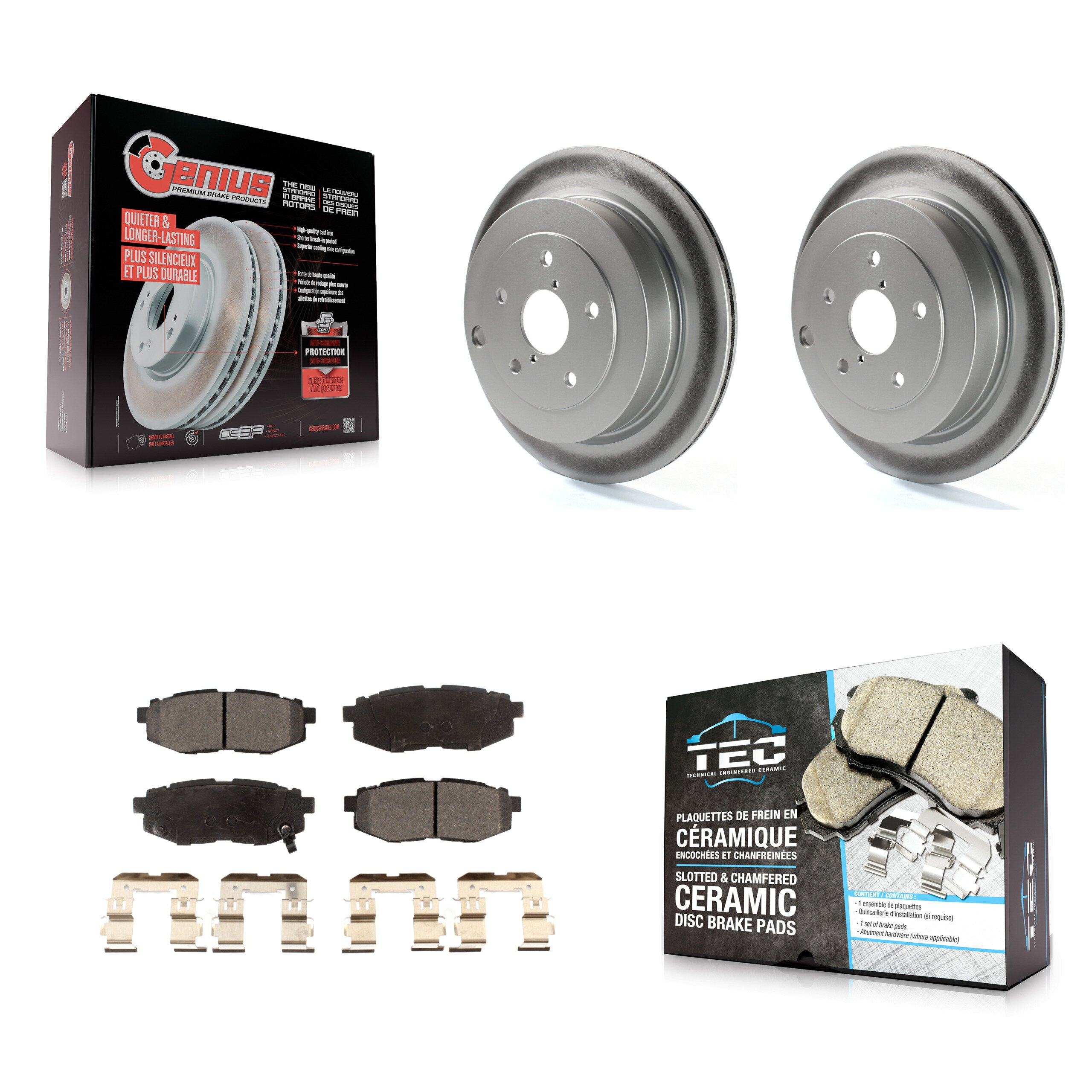 Transit Auto KGT-101519 Disc Brake Kit for 2006-2014 Subaru Tribeca, Subaru B9 Tribeca - Rear