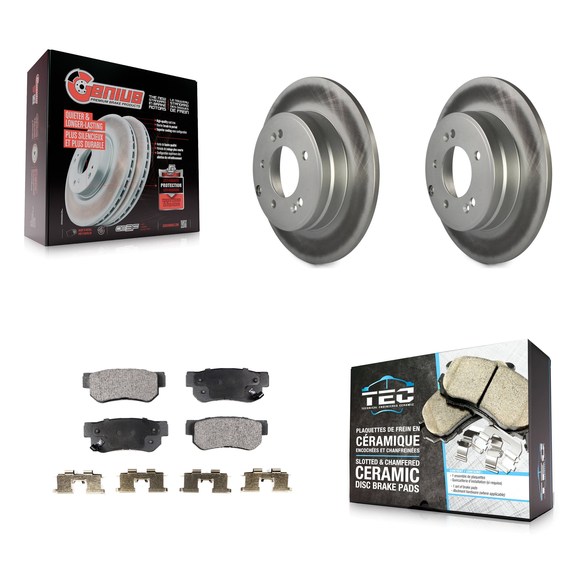 Transit Auto KGT-101529 Disc Brake Kit for 2006-2008 Hyundai Sonata - Rear