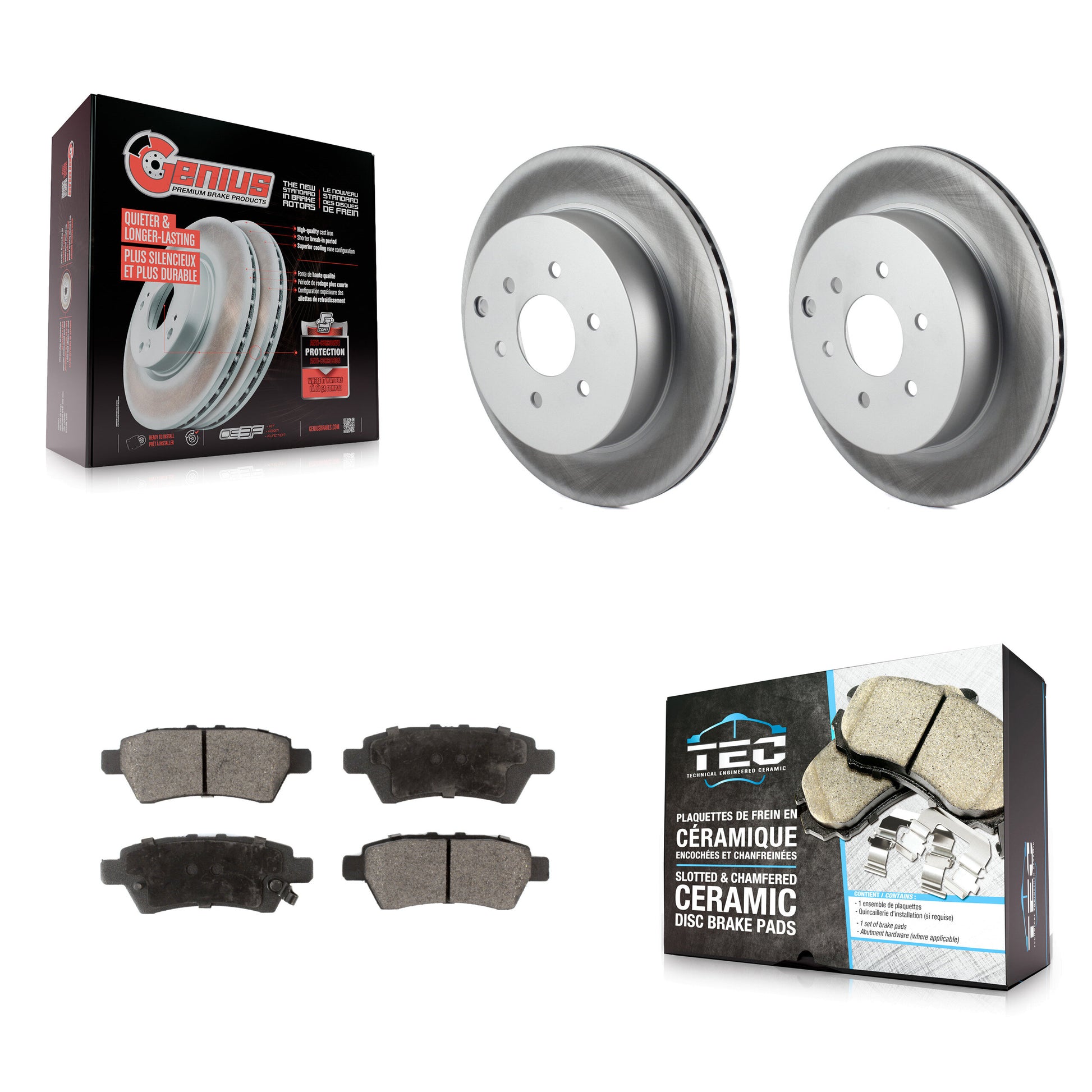 Transit Auto KGT-101535 Disc Brake Kit for 2004-2012 Nissan Pathfinder - Rear