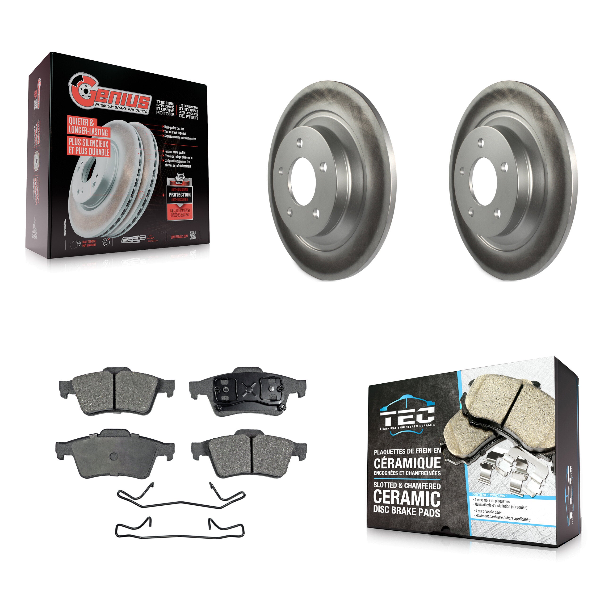 Transit Auto KGT-101541 Disc Brake Kit for 2006 Mazda 5 - Rear