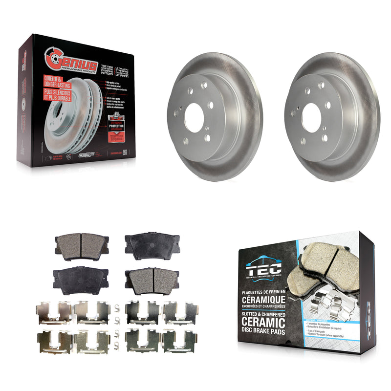 Transit Auto KGT-101544 Disc Brake Kit for 2006-2018 Lexus HS250h, Toyota RAV4 - Rear