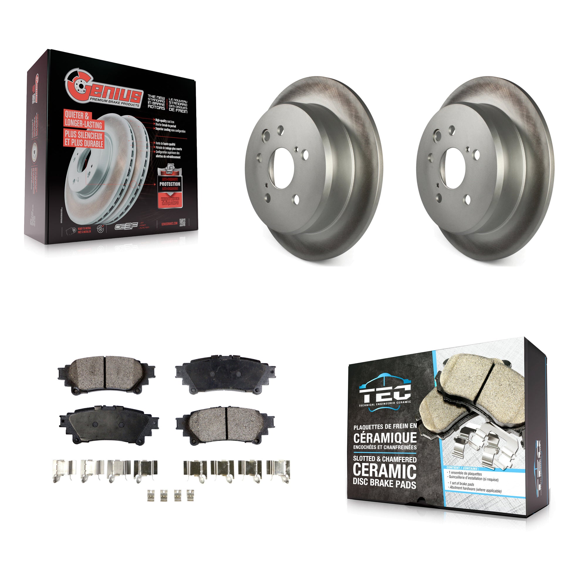 Transit Auto KGT-101549 Disc Brake Kit for 2014-2015 Lexus IS250 - Rear