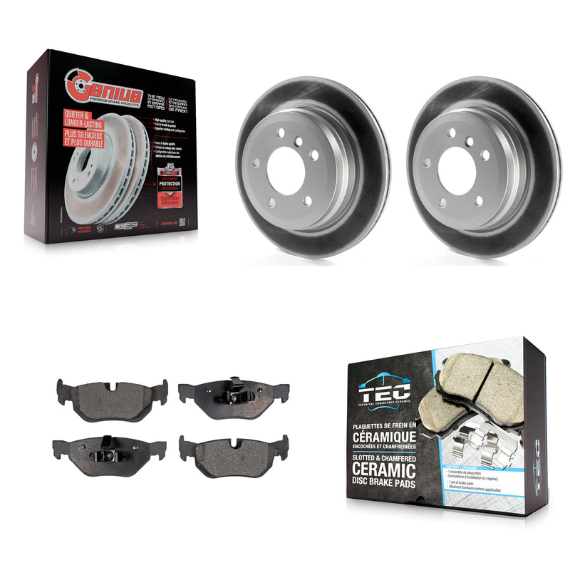 Transit Auto KGT-101552 Disc Brake Kit for 2006-2015 BMW X1, BMW 328i and More - Rear