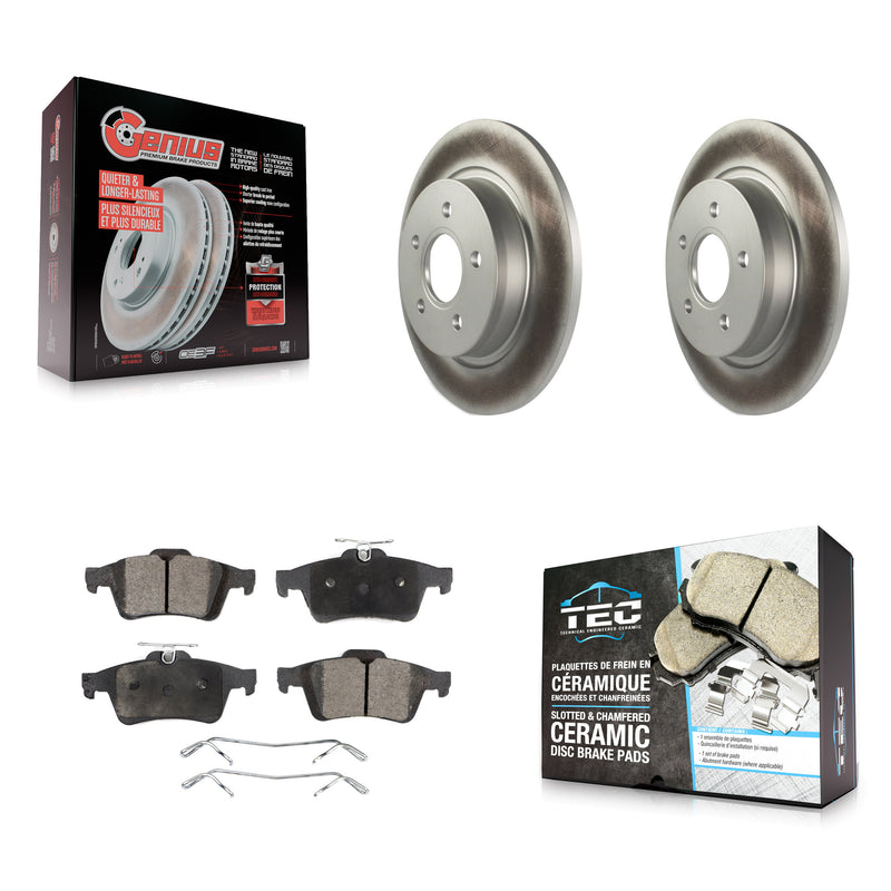 Transit Auto KGT-101559 Disc Brake Kit for 2004-2013 Volvo C30, Volvo C70 and More - Rear
