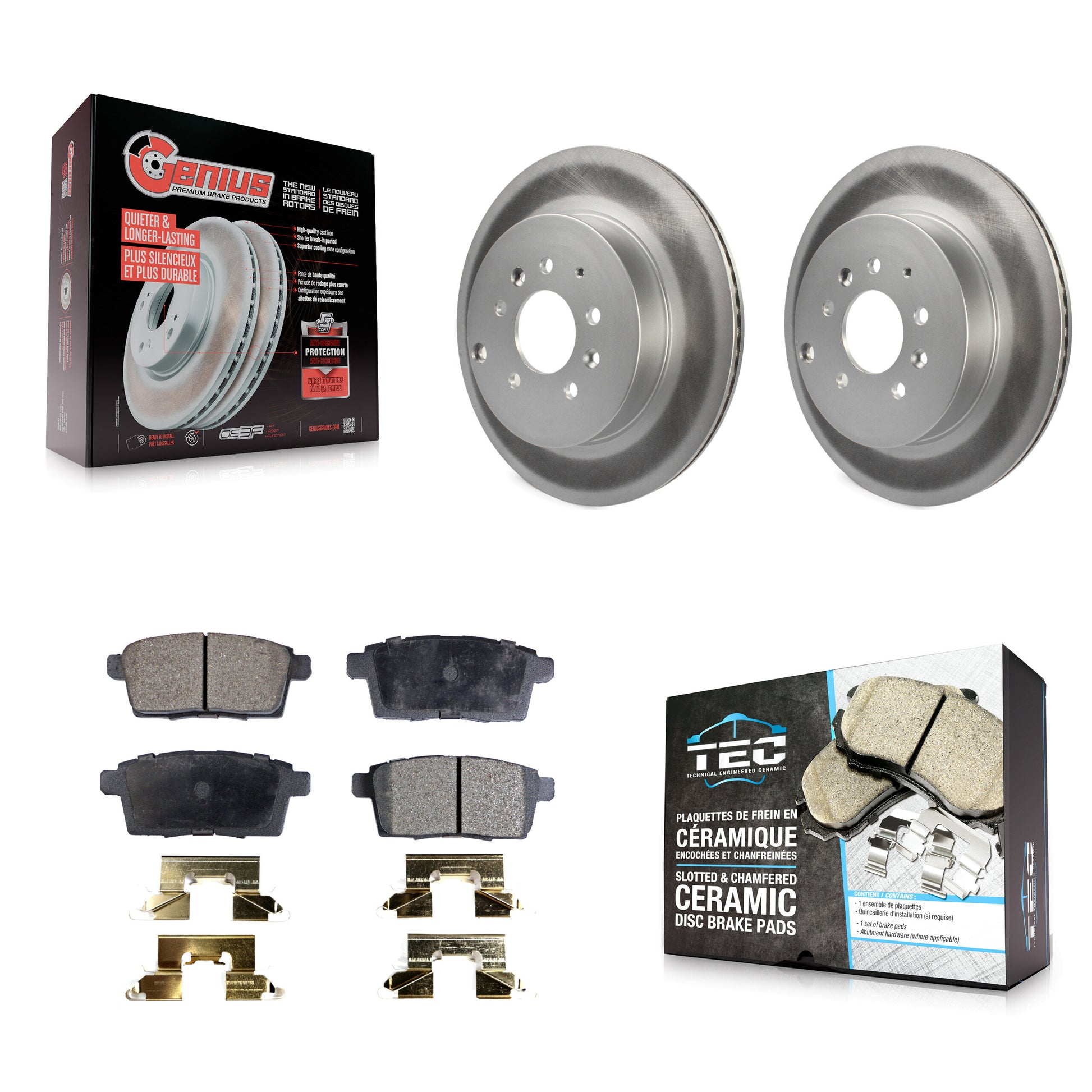 Transit Auto KGT-101564 Disc Brake Kit for 2007-2015 Mazda CX-9 - Rear