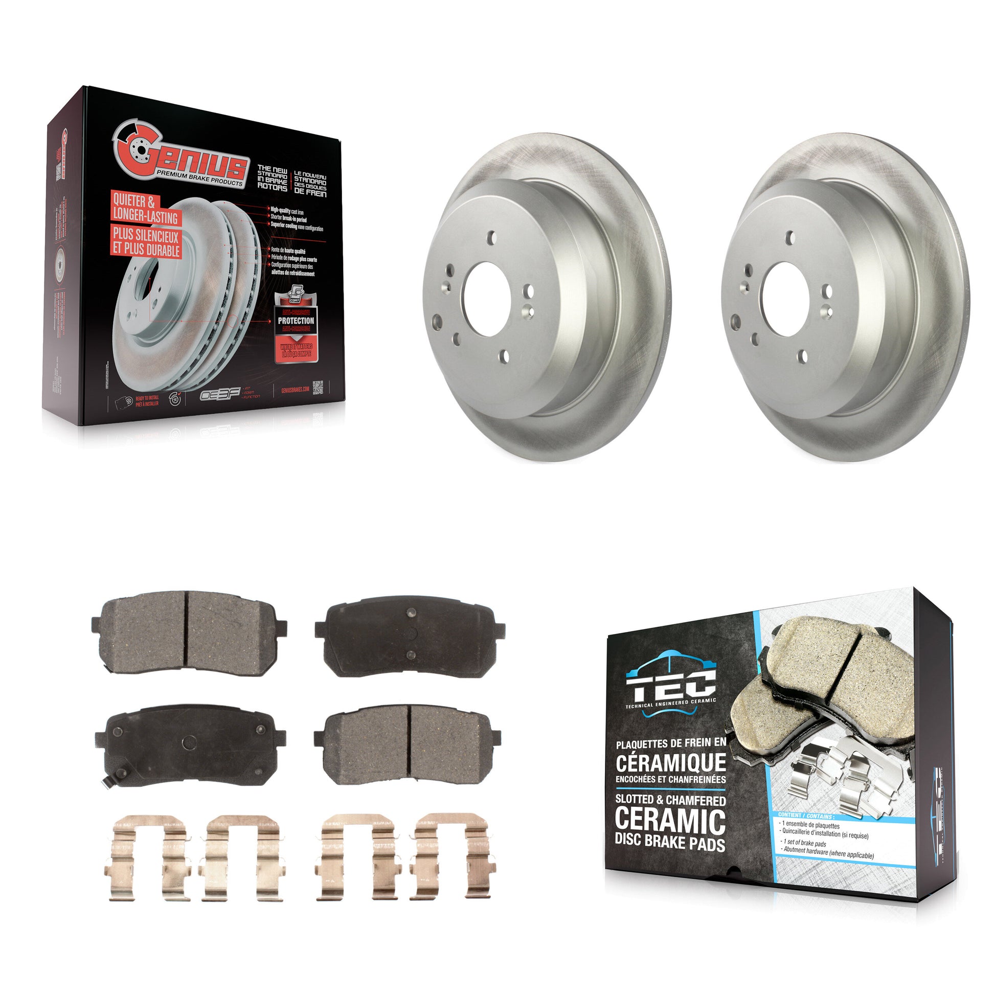 Transit Auto KGT-101570 Disc Brake Kit for 2007-2012 Hyundai Veracruz - Rear