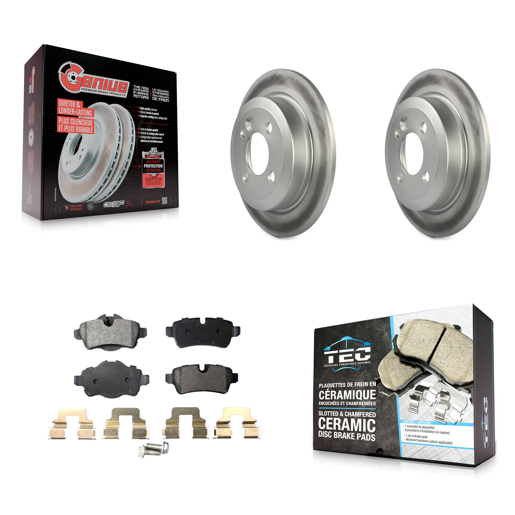 Transit Auto KGT-101572 Disc Brake Kit for 2007-2015 Mini Cooper - Rear